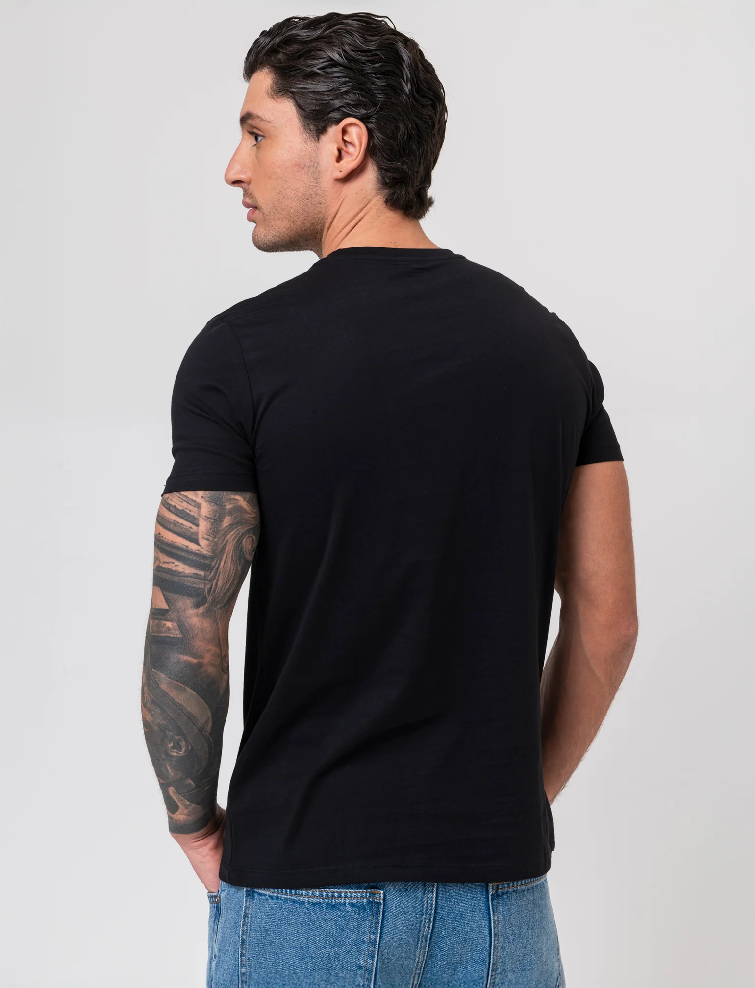 T-shirt stampa dragon ball da uomo - Nero