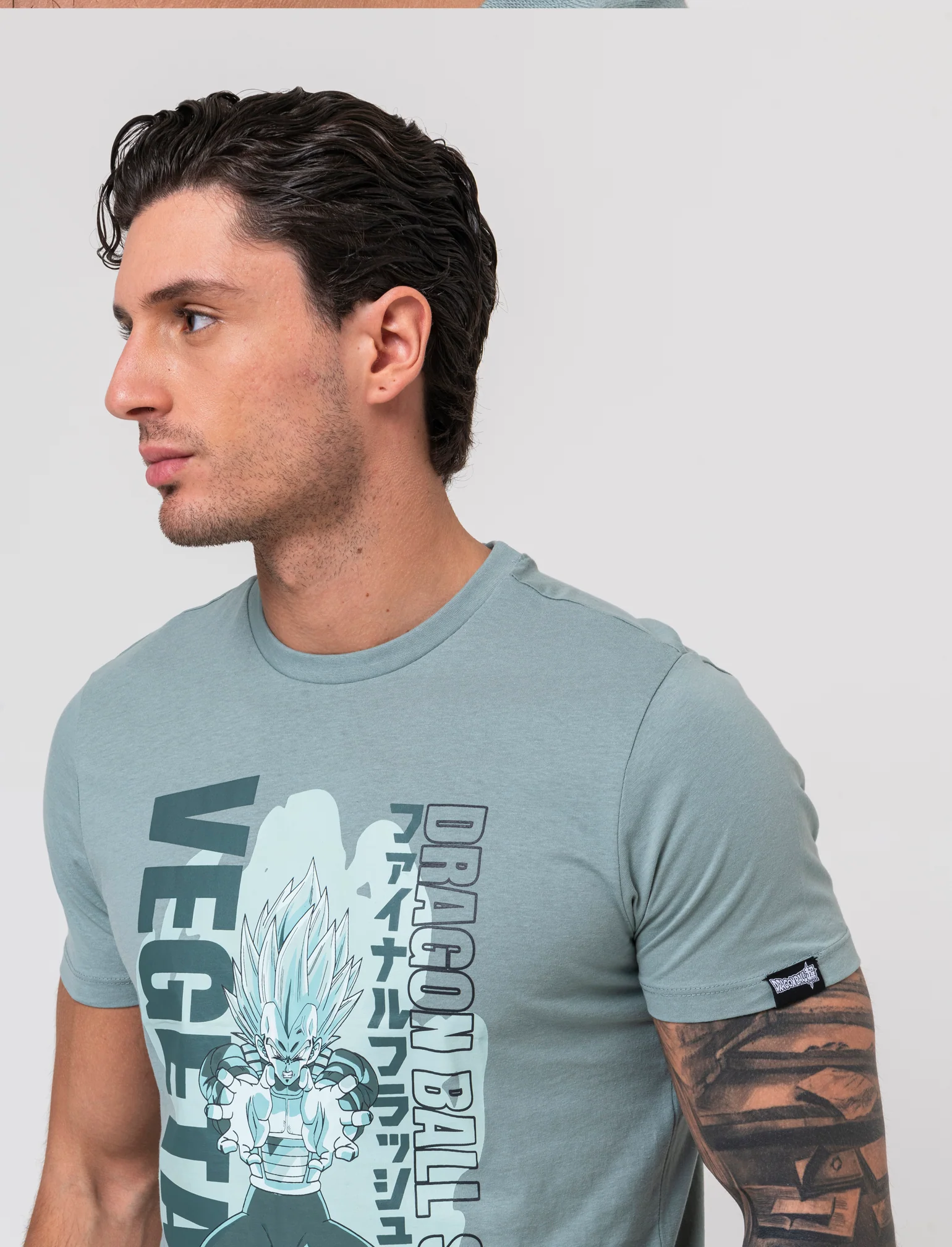 T-shirt stampa dragon ball da uomo - Verde - Image 3
