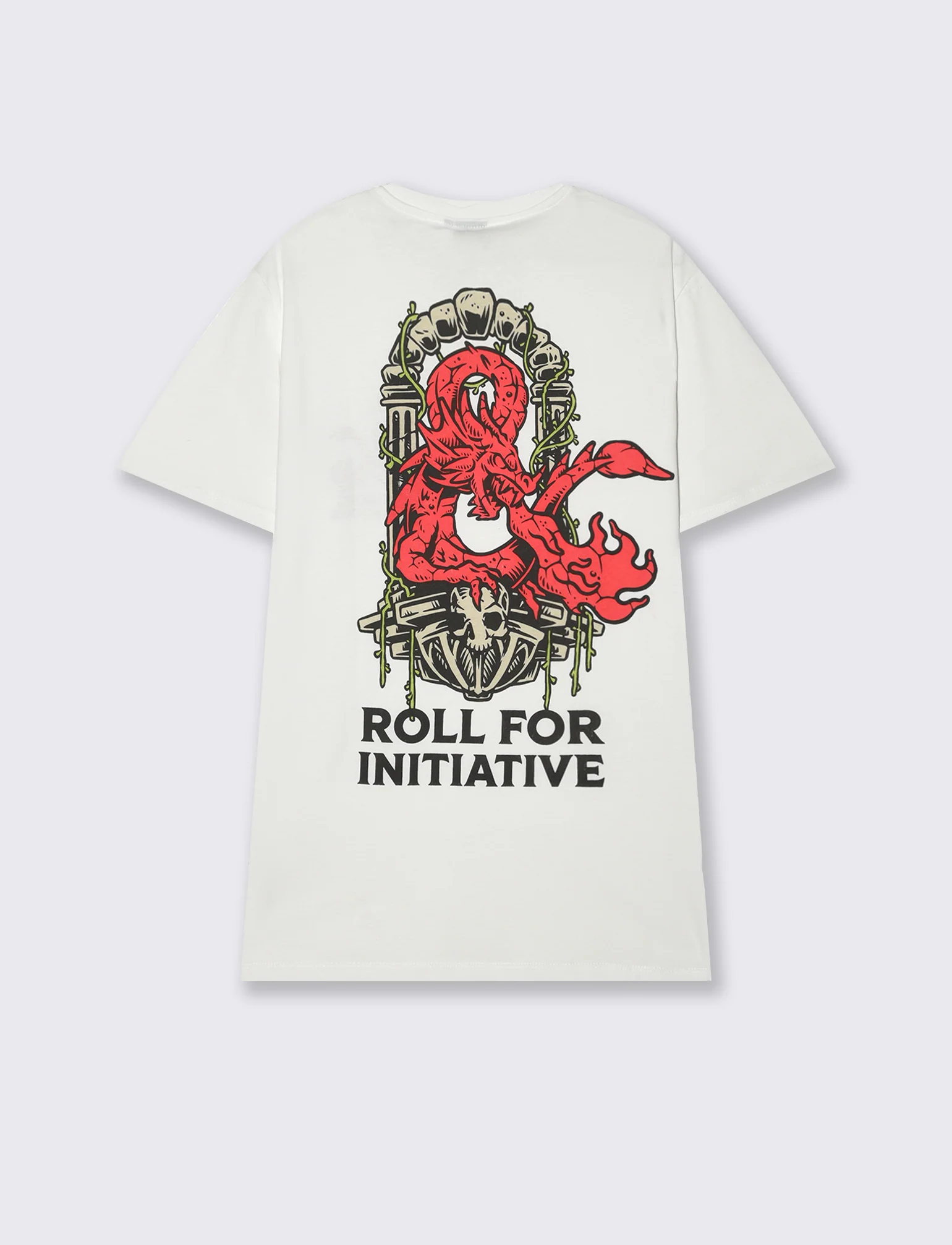 T-shirt stampa dungeonsanddragons/houseofdragon da uomo - Bianco - Image 5