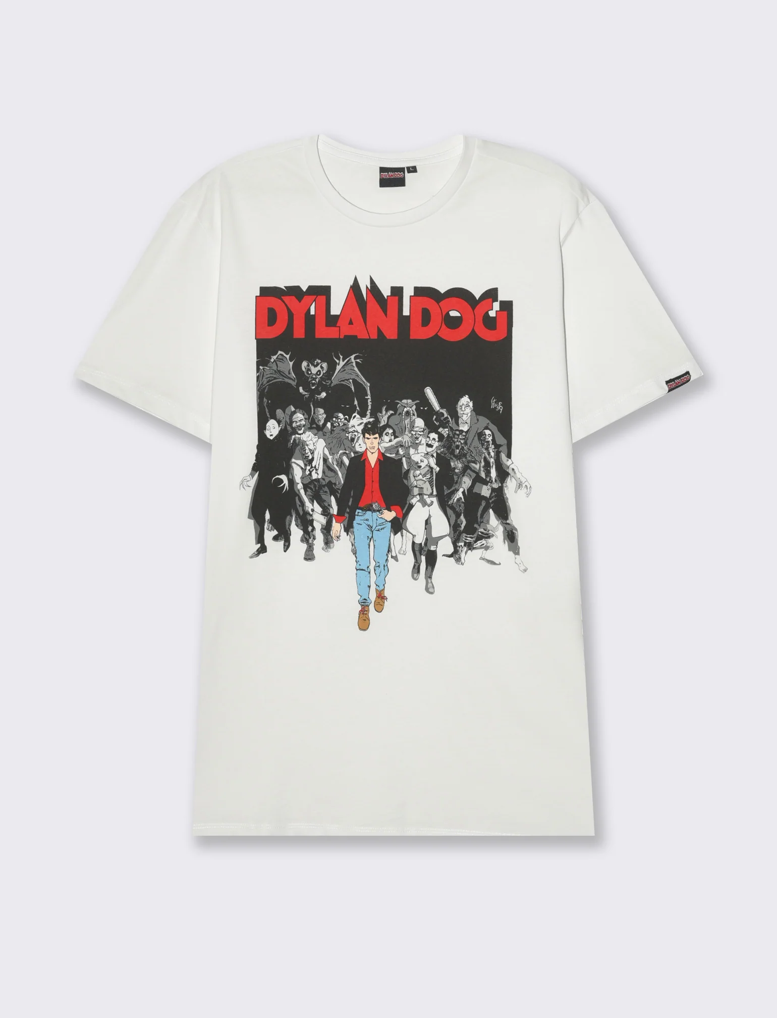 T-shirt stampa dylan dog da uomo - Bianco - Image 4