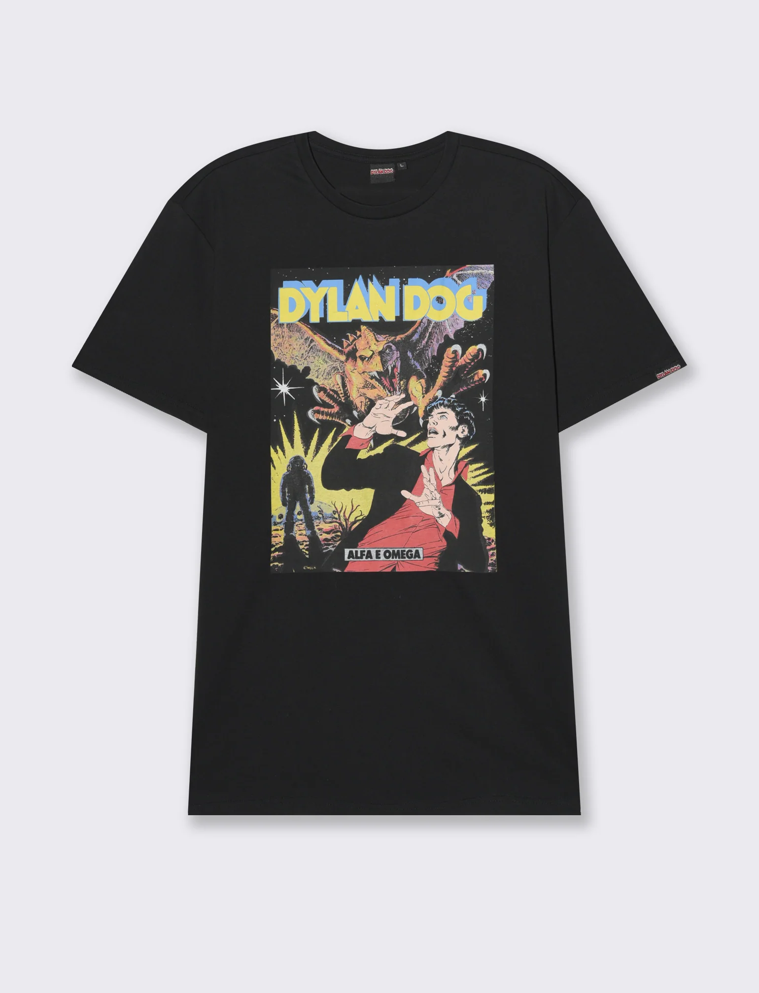 T-shirt stampa dylan dog da uomo - Nero - Image 4