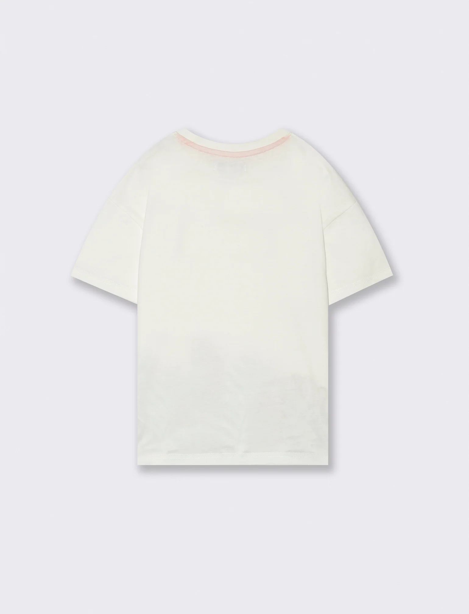 T-shirt stampa follage da bambino - Bianco latte - Image 4