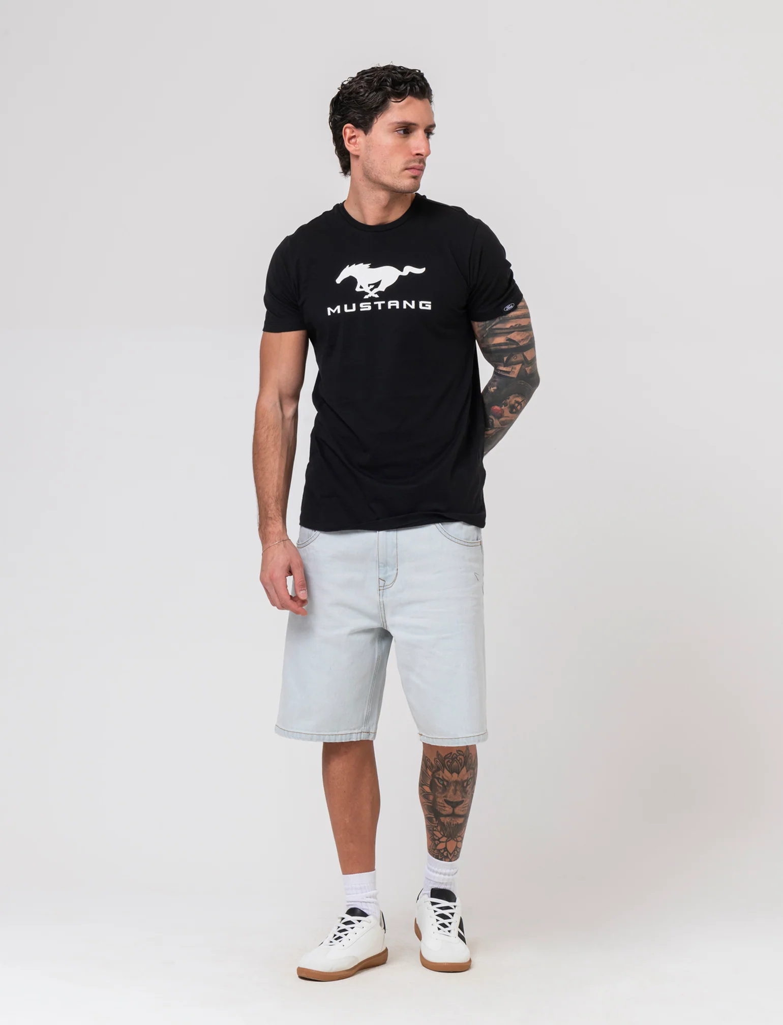 T-shirt stampa Ford GT/MUSTANG da uomo - Nero - Image 3