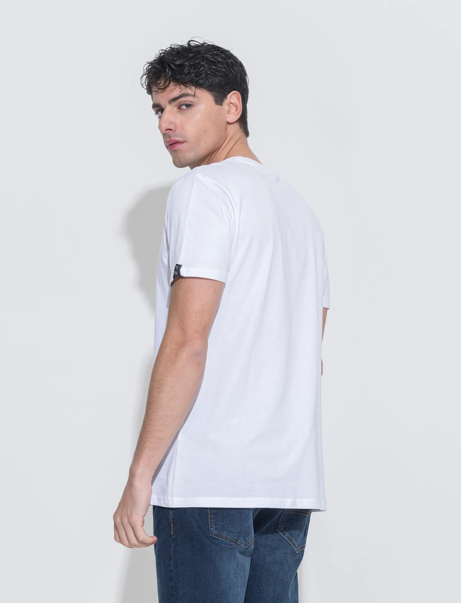 T-shirt stampa jimi hendrix da uomo - Bianco