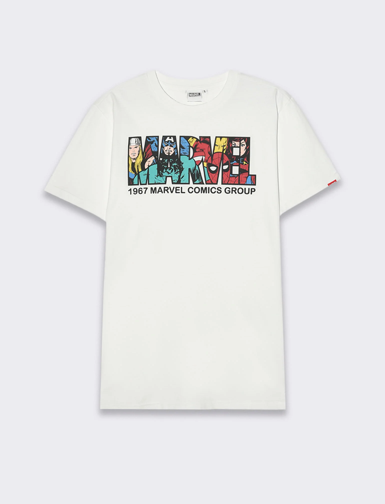 T-shirt stampa marvel da uomo - Bianco - Image 4