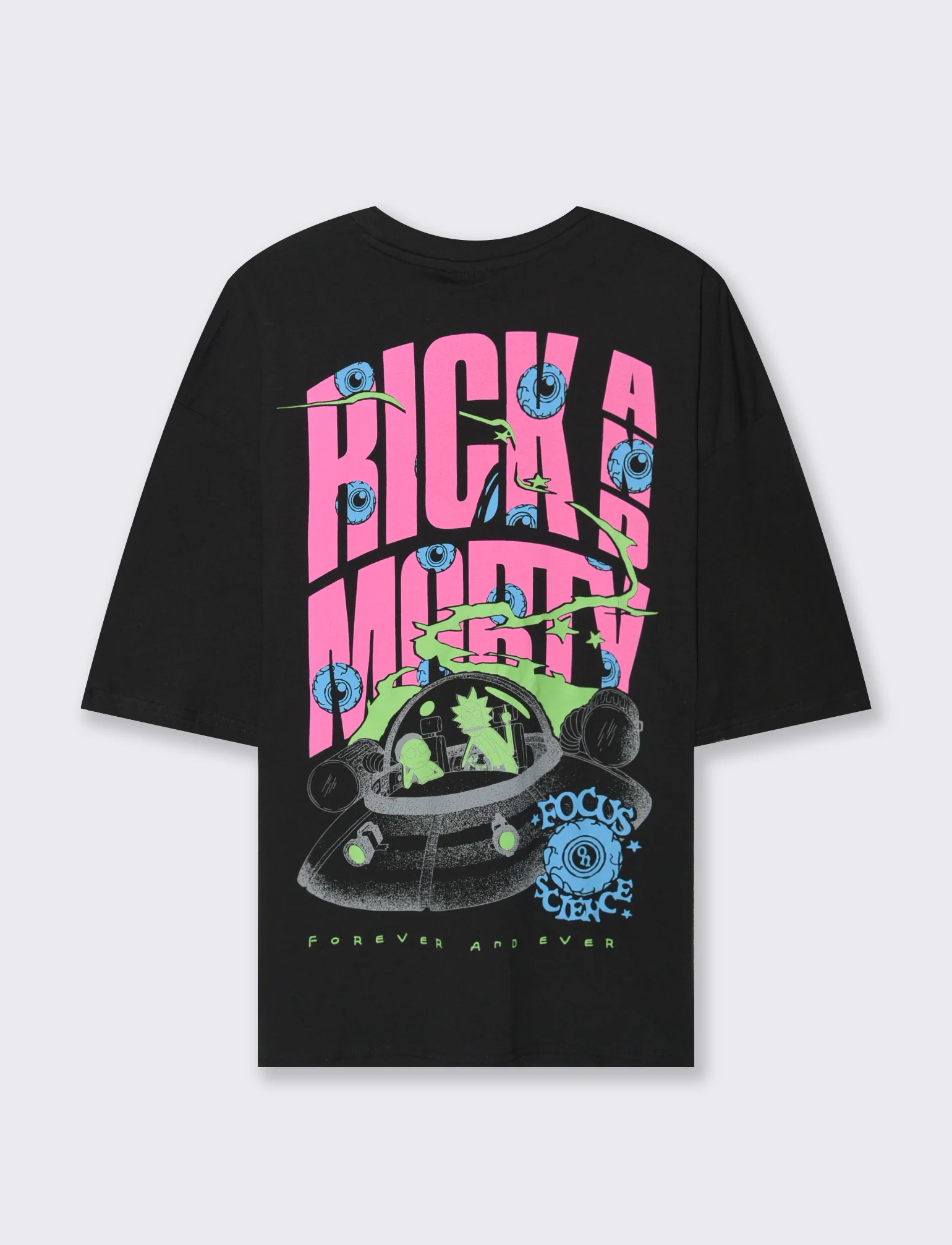 T-SHIRT STAMPA RICK AND MORTY - Nero - Image 2