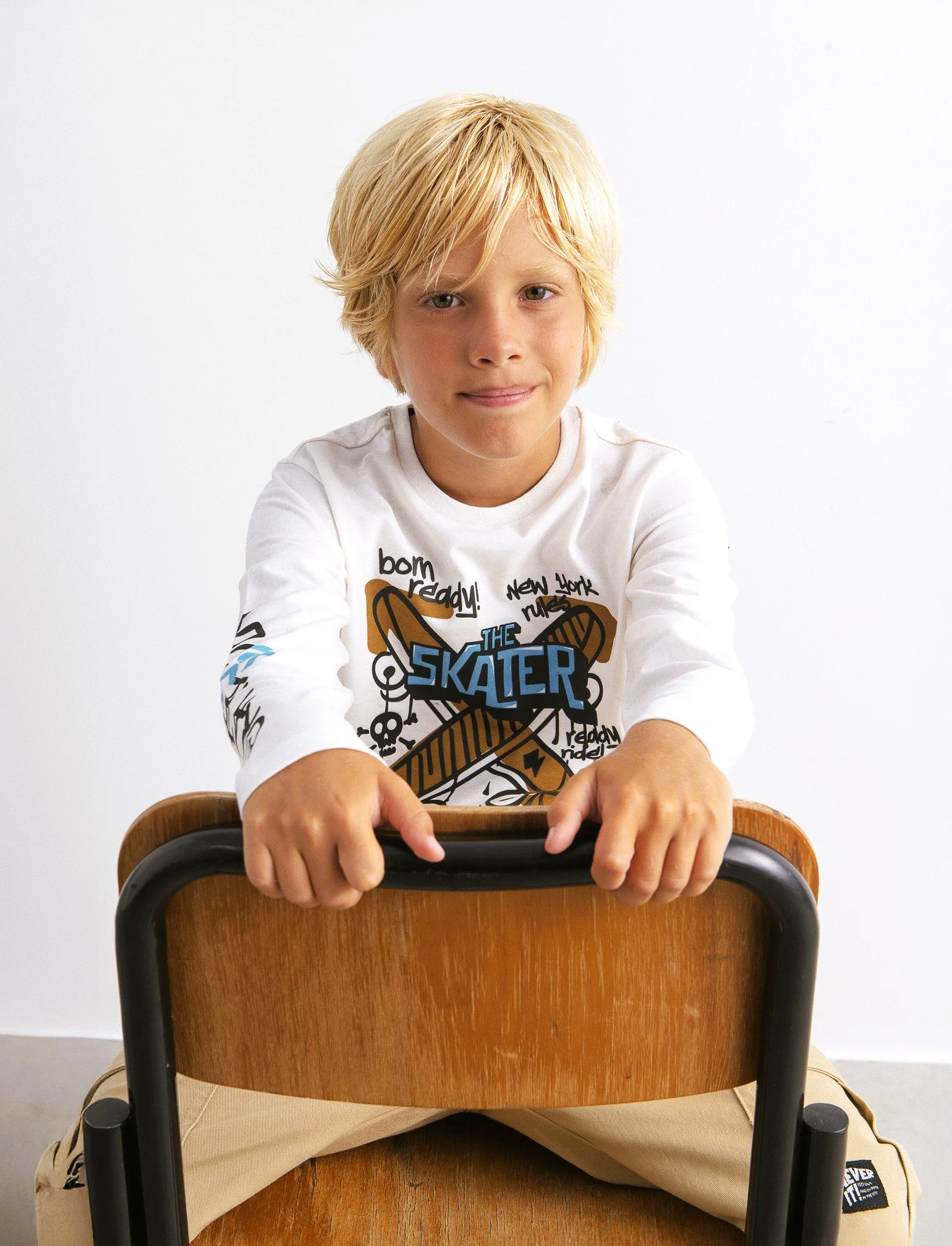 T shirt stampa skate graffiti. - Bianco latte - Image 2