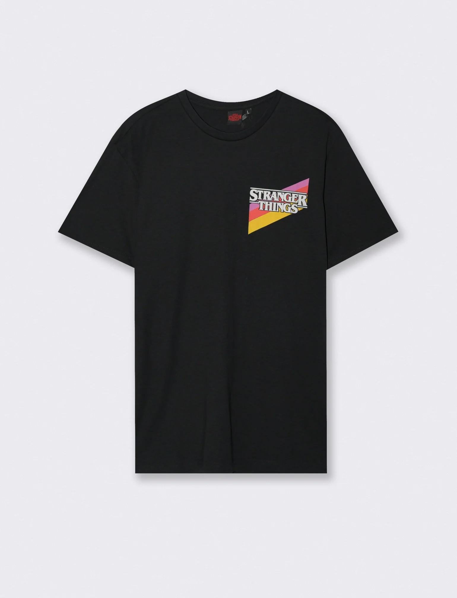 T-SHIRT STAMPA STRANGER THINGS - Nero - Image 2