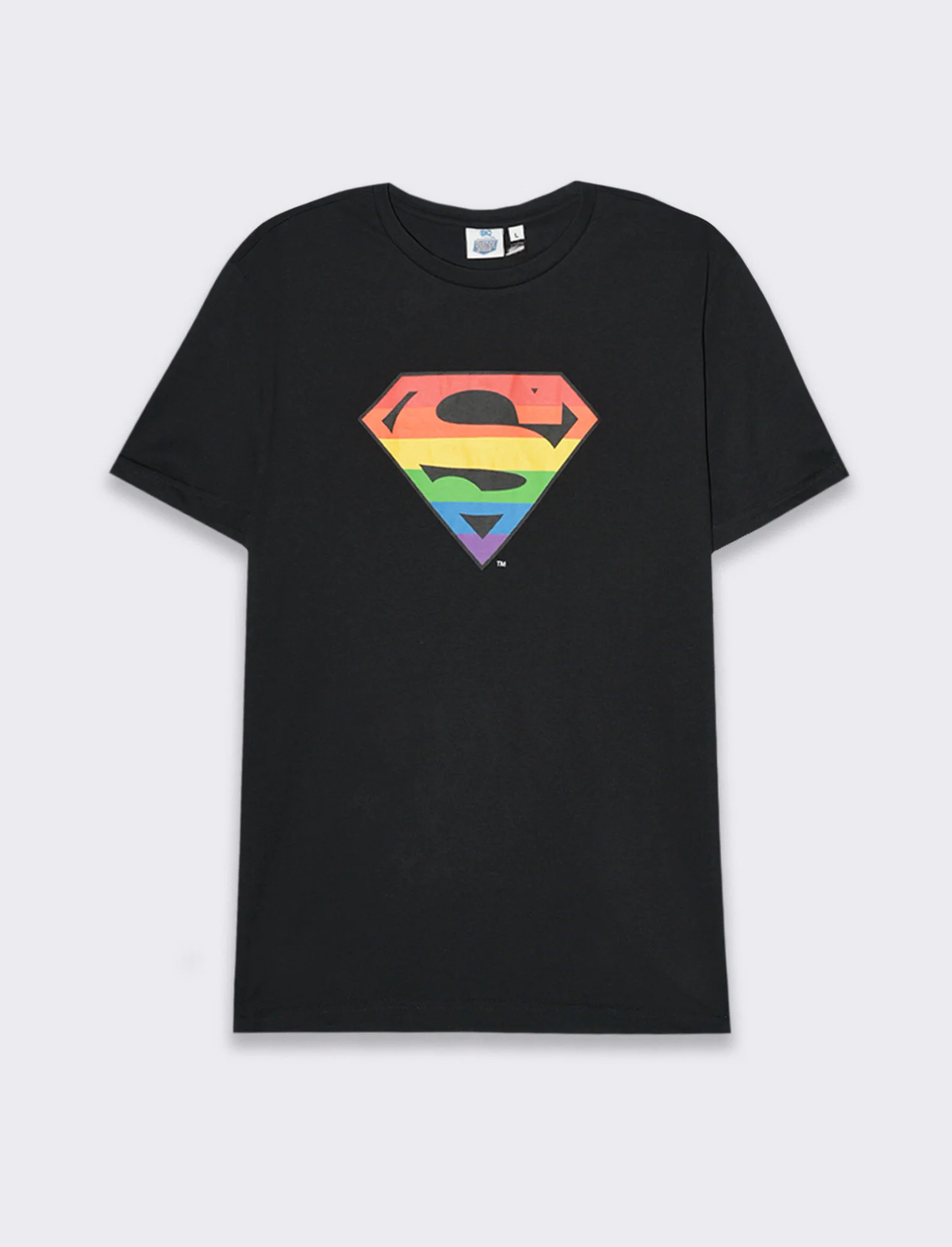 T-shirt stampa super man by dc comics da uomo - Nero - Image 4