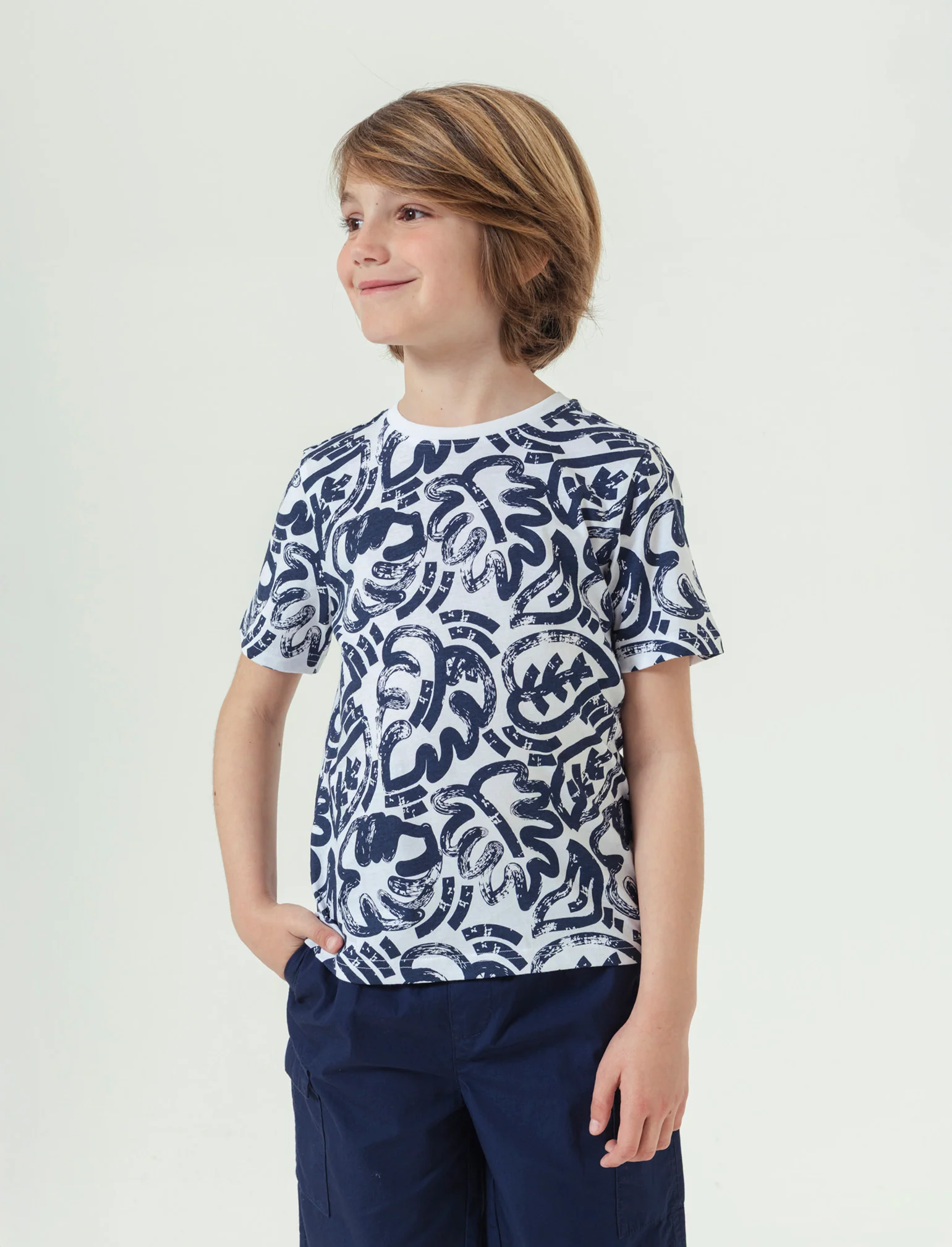 T- shirt stampata da bambino - Bianco - Image 2