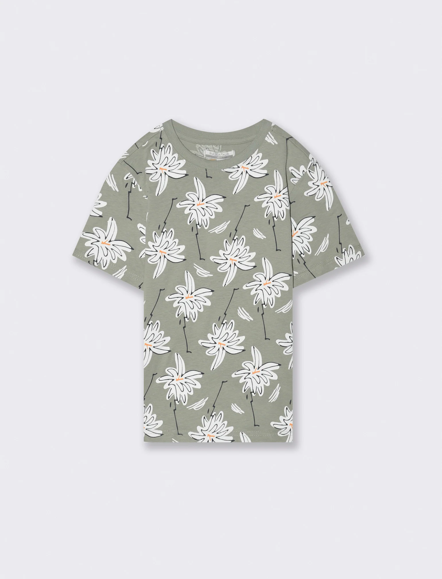 T- shirt stampata da bambino - Verde salvia - Image 3