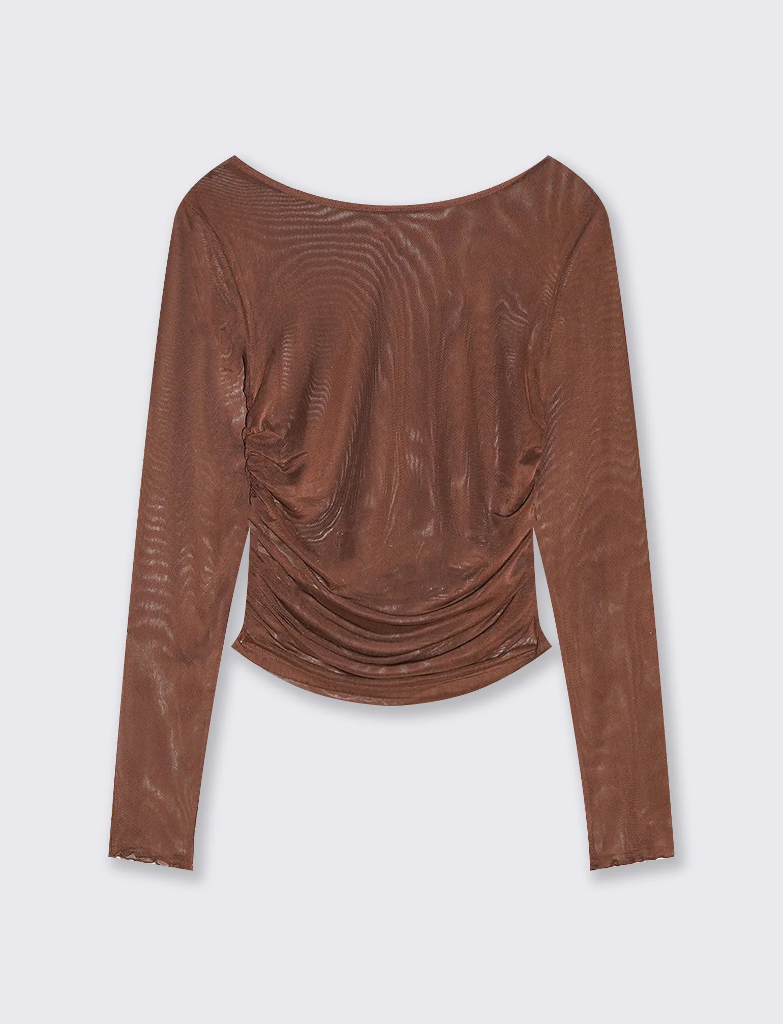 T-SHIRT STAMPATA - Marrone cioccolato - Image 2