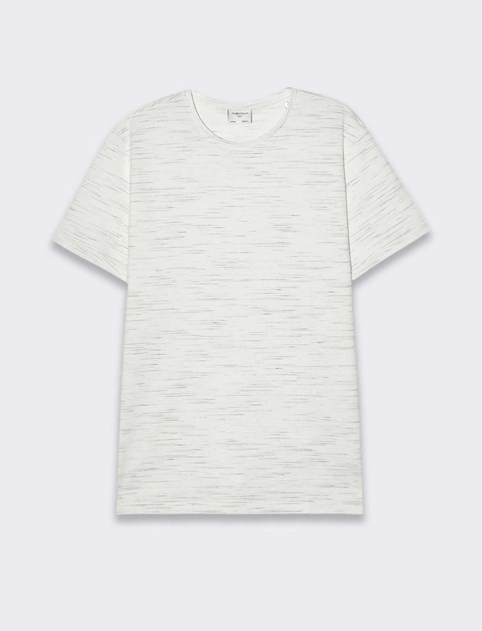 T-shirt struttura slub injected da uomo - Bianco - Image 4