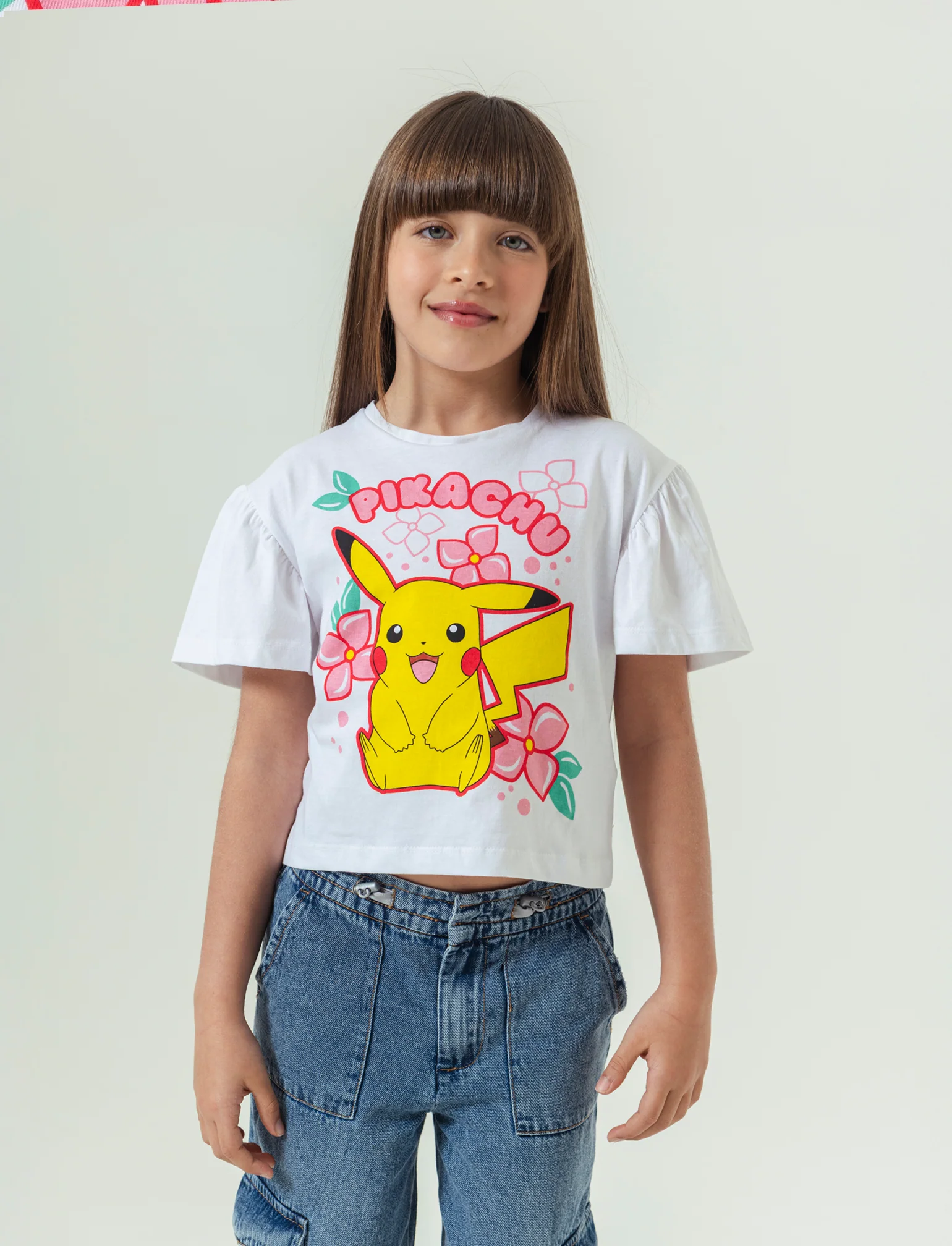 T-shirt tema Pokemon da bambina - Bianco - Image 3