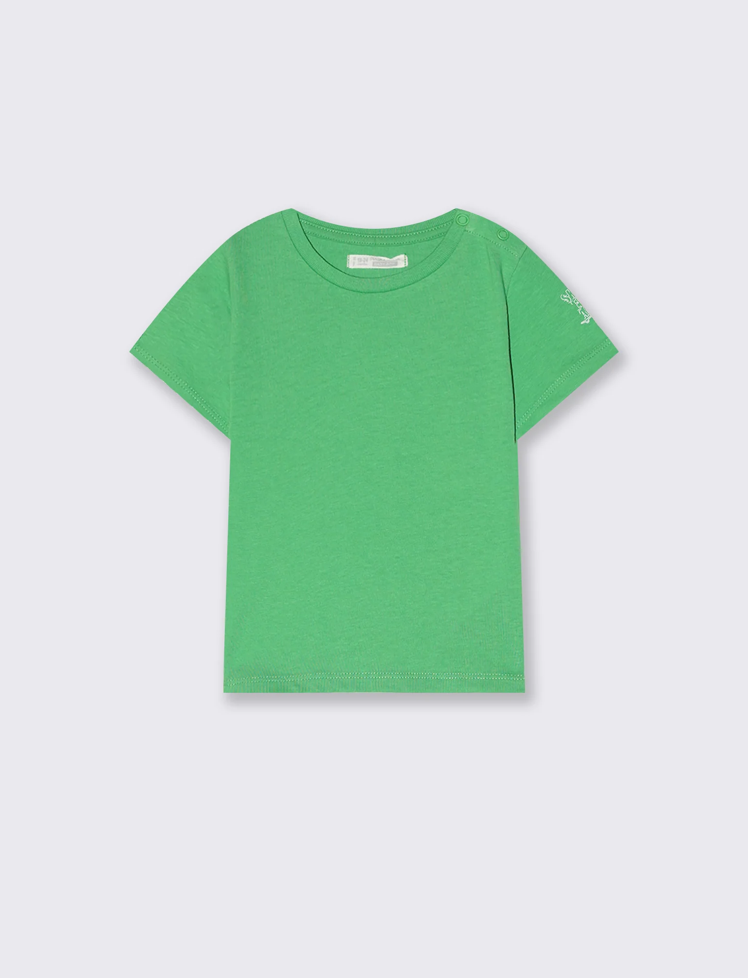 T-SHIRT TINTA UNITA - Verde prato