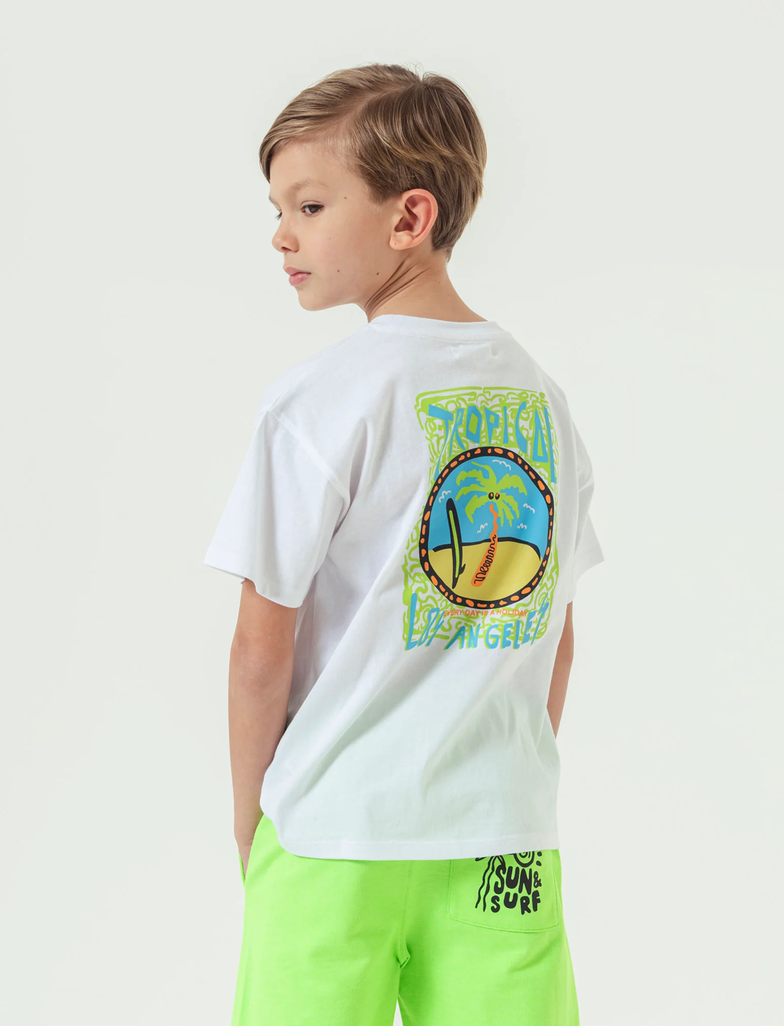 T-shirt tropicale da bambino - Bianco - Image 2