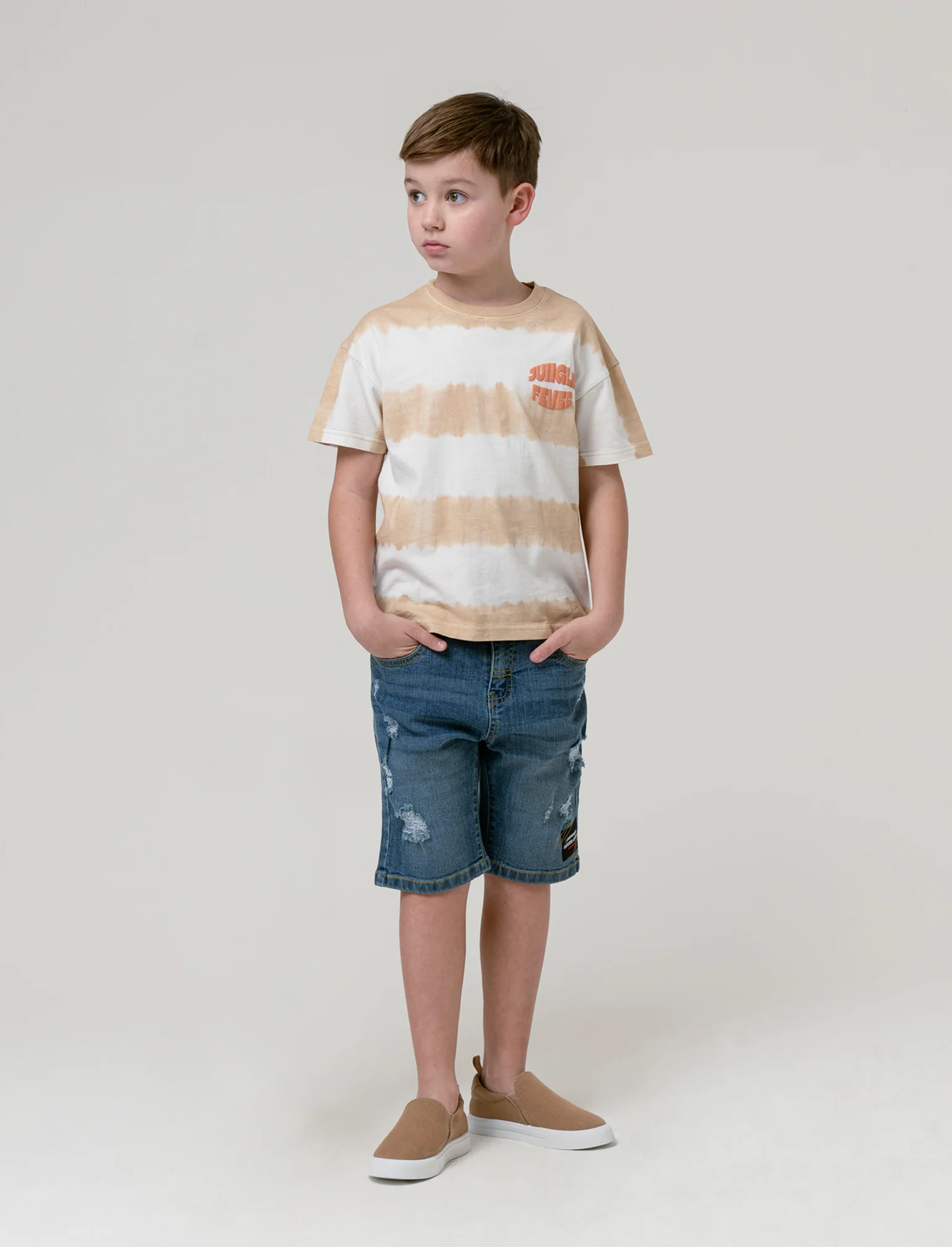 T-shirt tye dye da bambino - Beige - Image 3