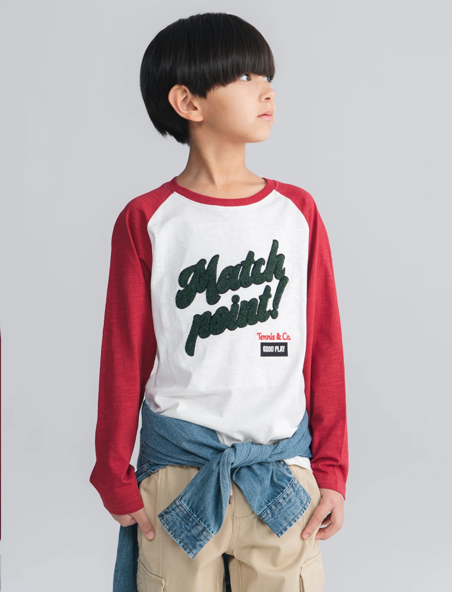 T-shirt varsity in jersey con stampa college - Bianco latte - Image 3