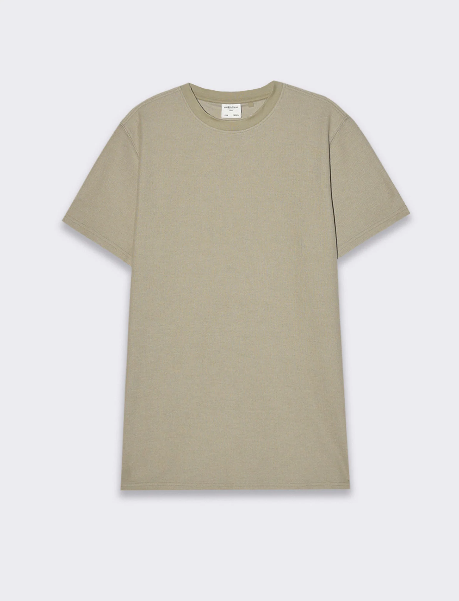 T-shirt waffle regular fit da uomo - Verde salvia - Image 4