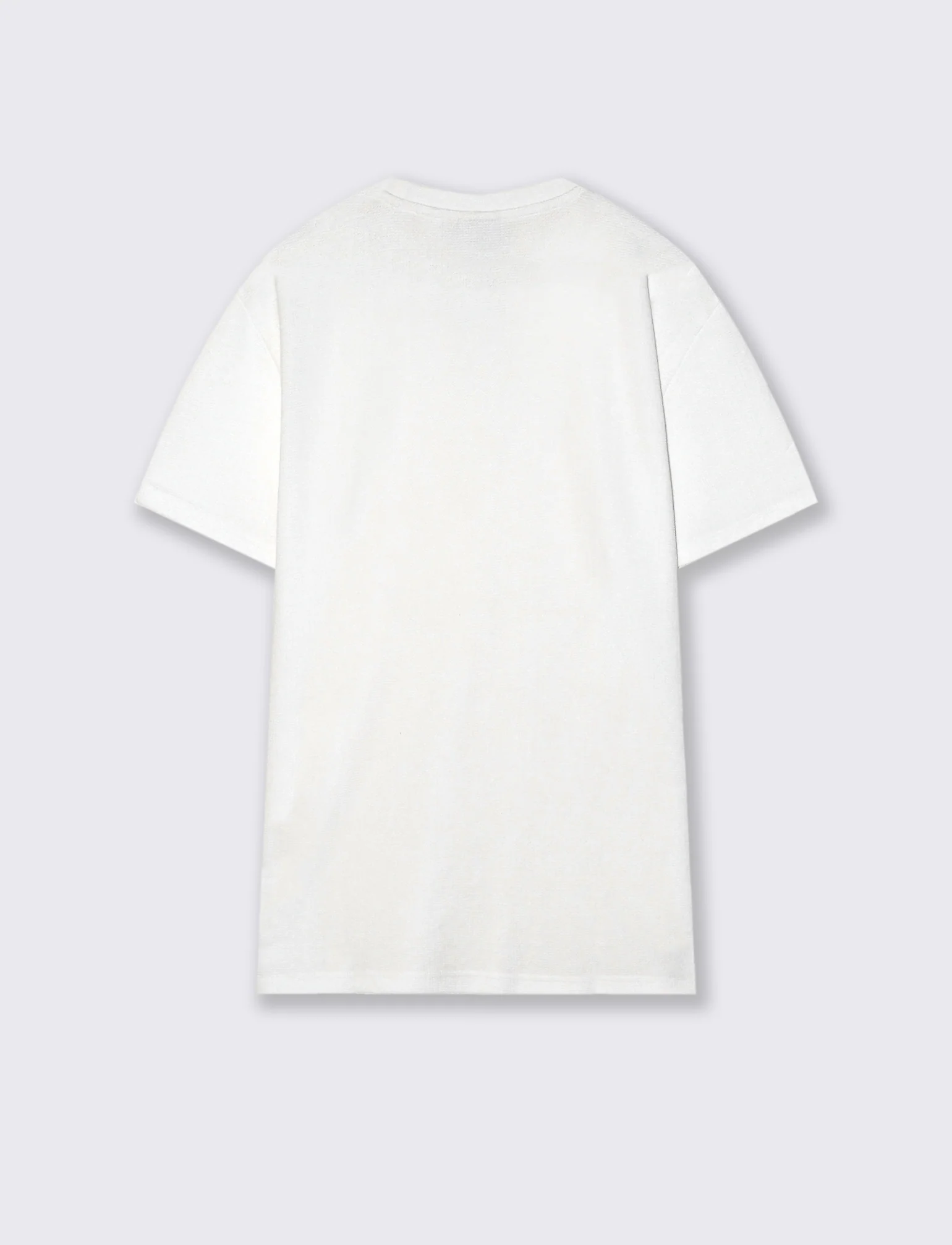 T-shirt Waffle Regular Fit Maniche Corte - Bianco - Image 2
