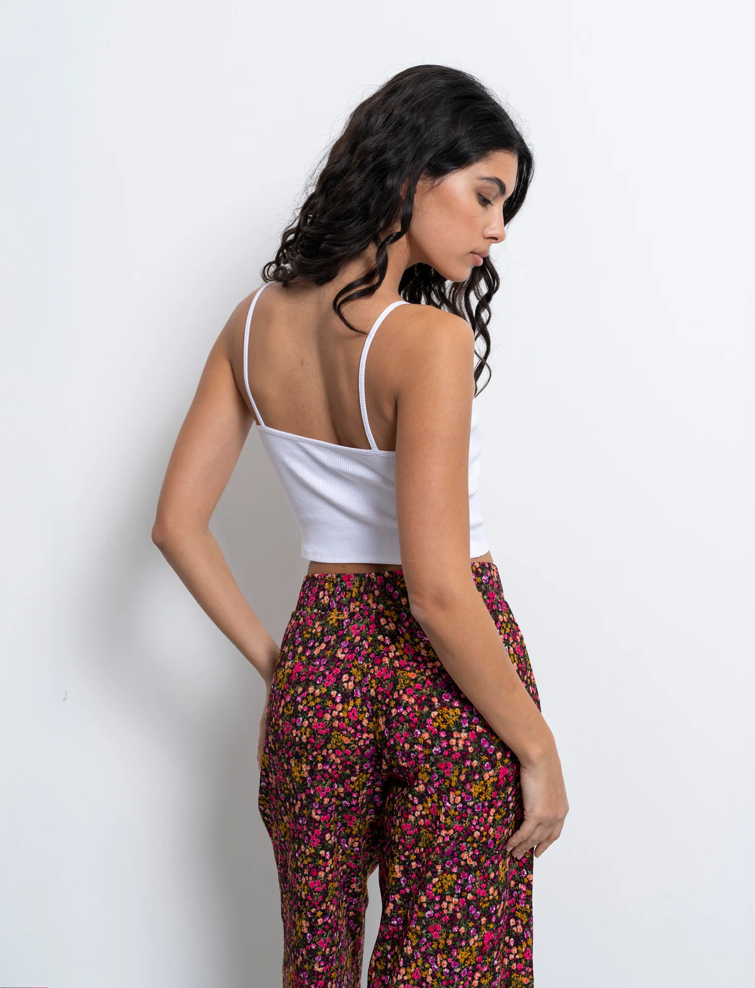 Top a costine da donna - Bianco - Image 2