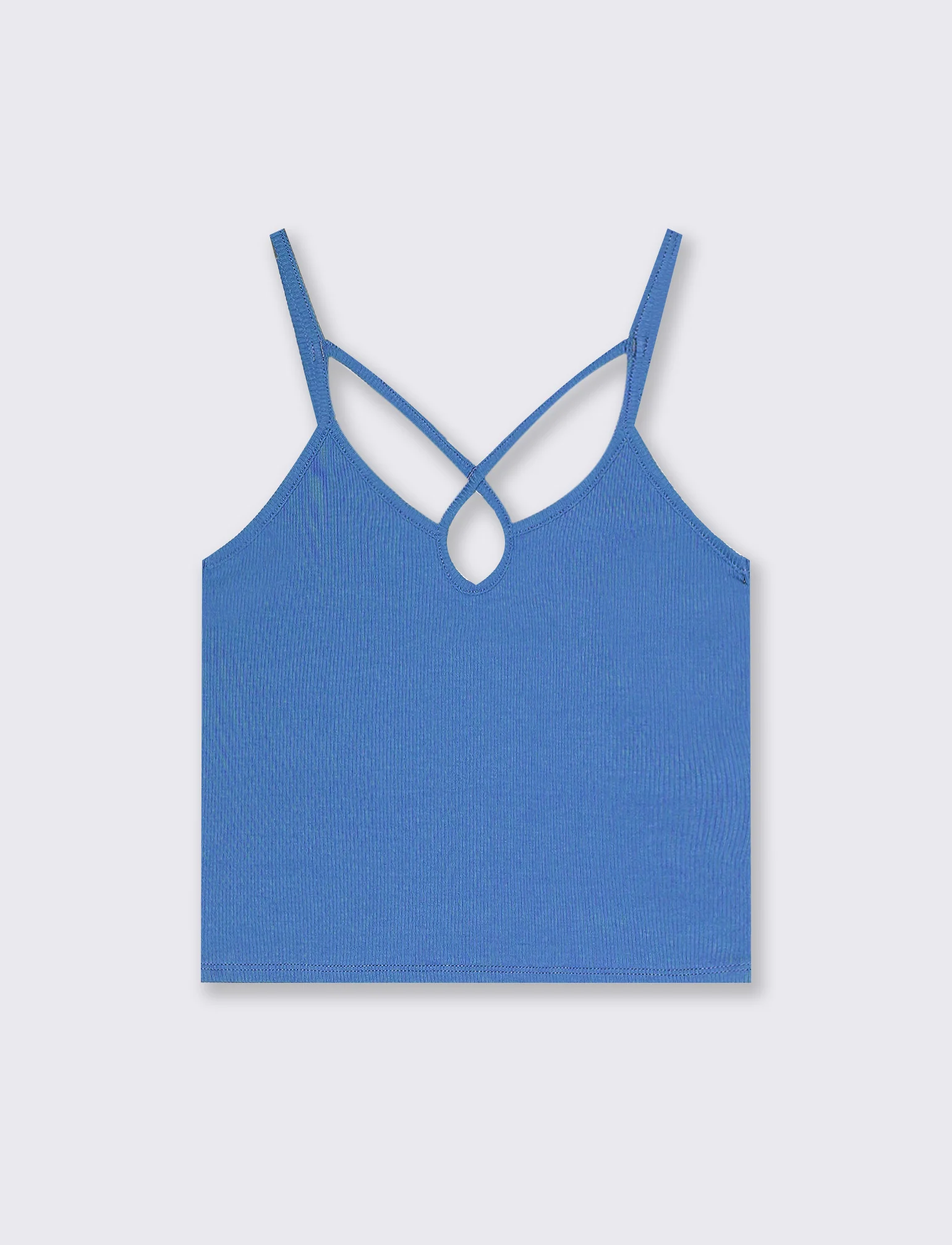 Top a costine da donna - Bluette - Image 2