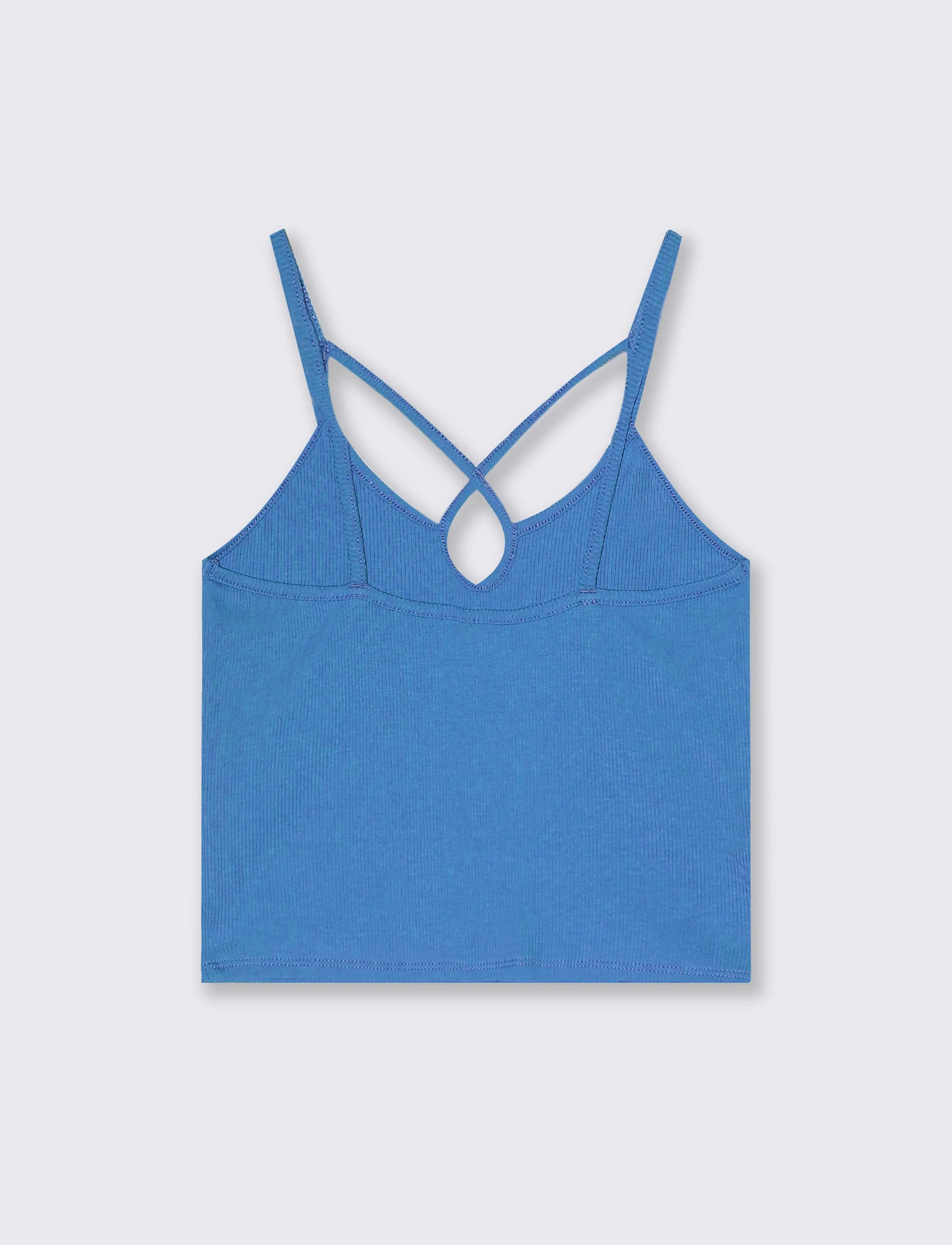 Top a costine da donna - Bluette - Image 4