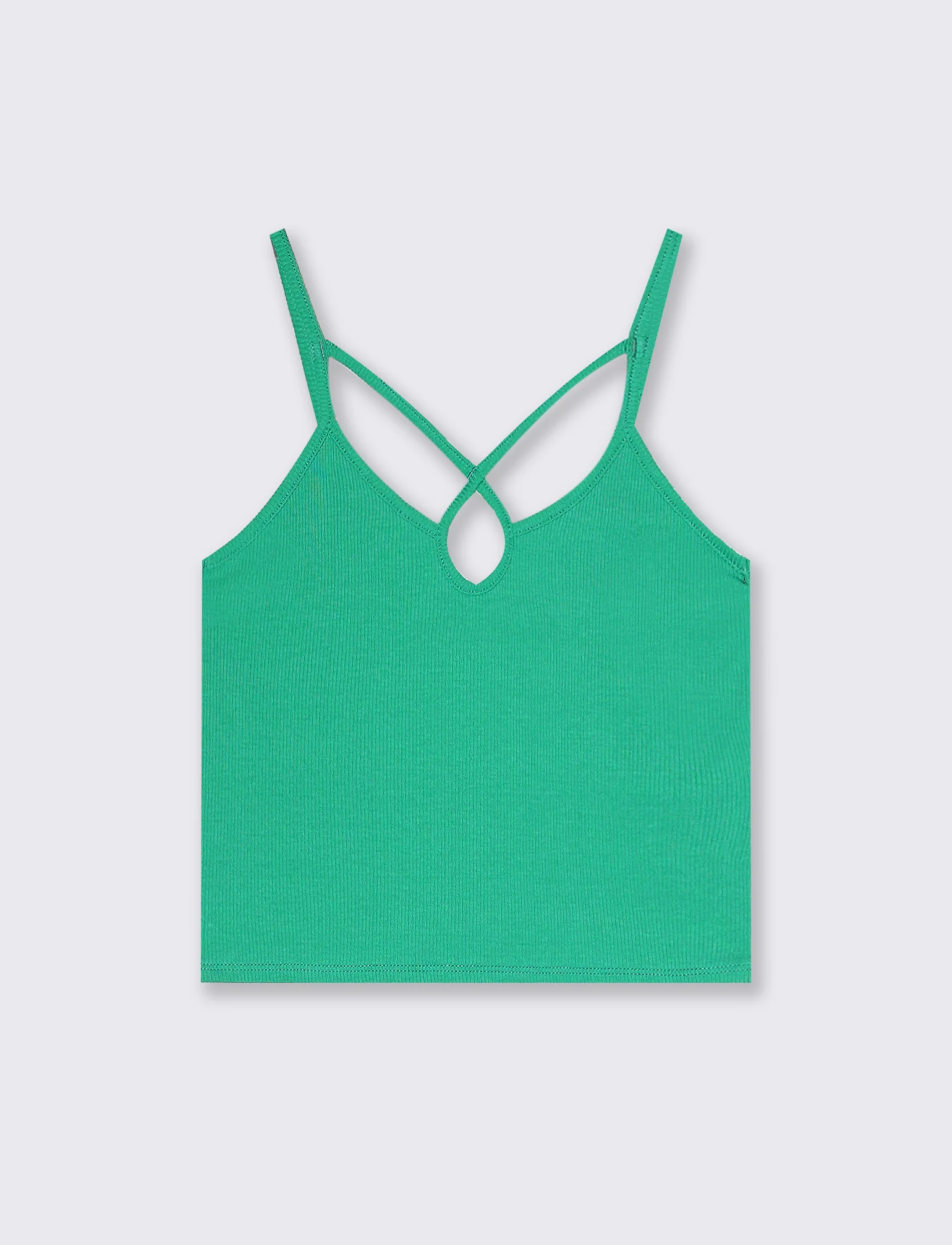 Top a costine da donna - Verde smeraldo - Image 4