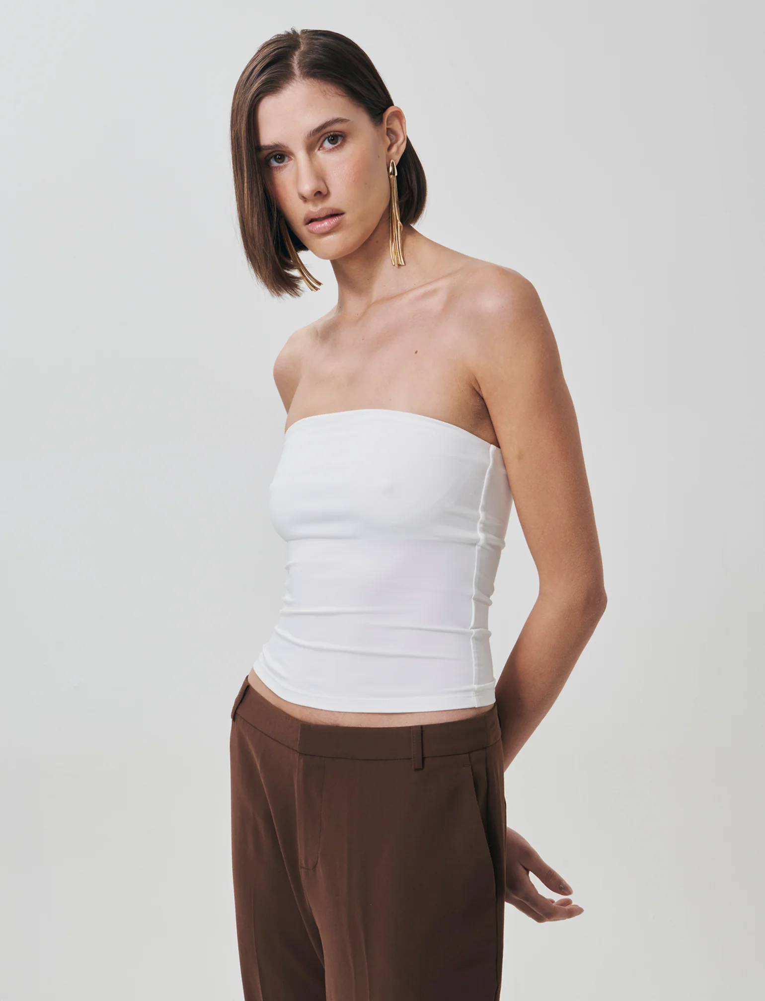 Top a Fascia Slim - Bianco - Image 3