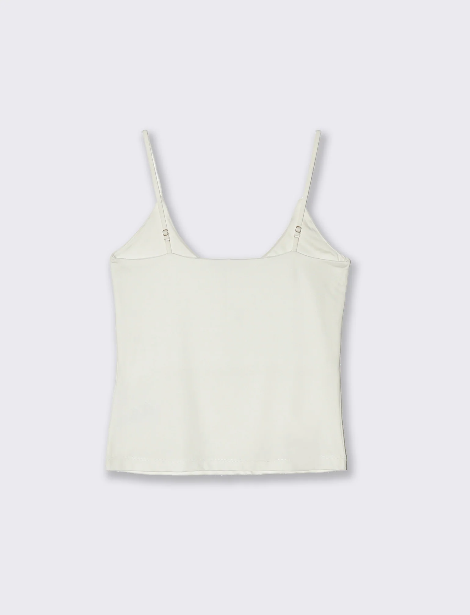 Top basico da donna - Bianco latte - Image 2