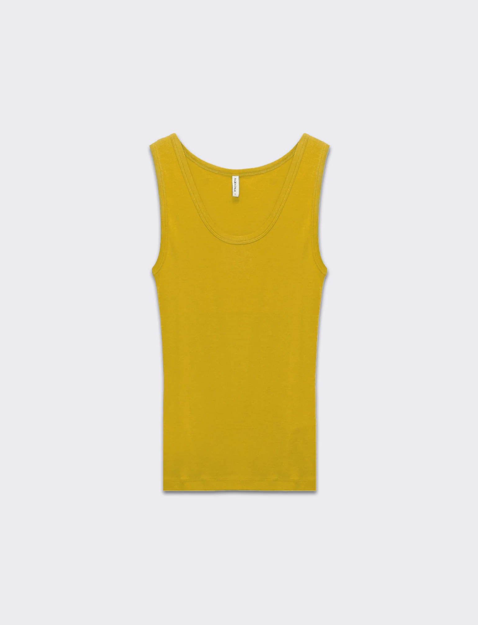 Top canottiera basico da donna - Giallo - Image 4