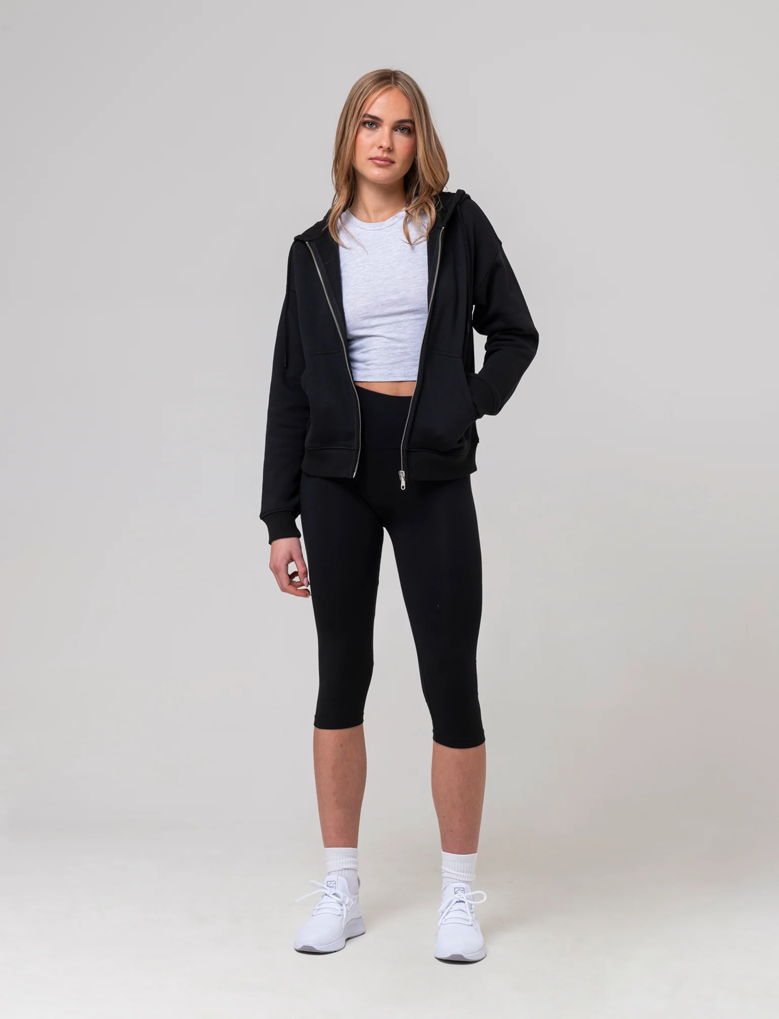 Top canottiera crop da donna - Grigio chiaro - Image 2