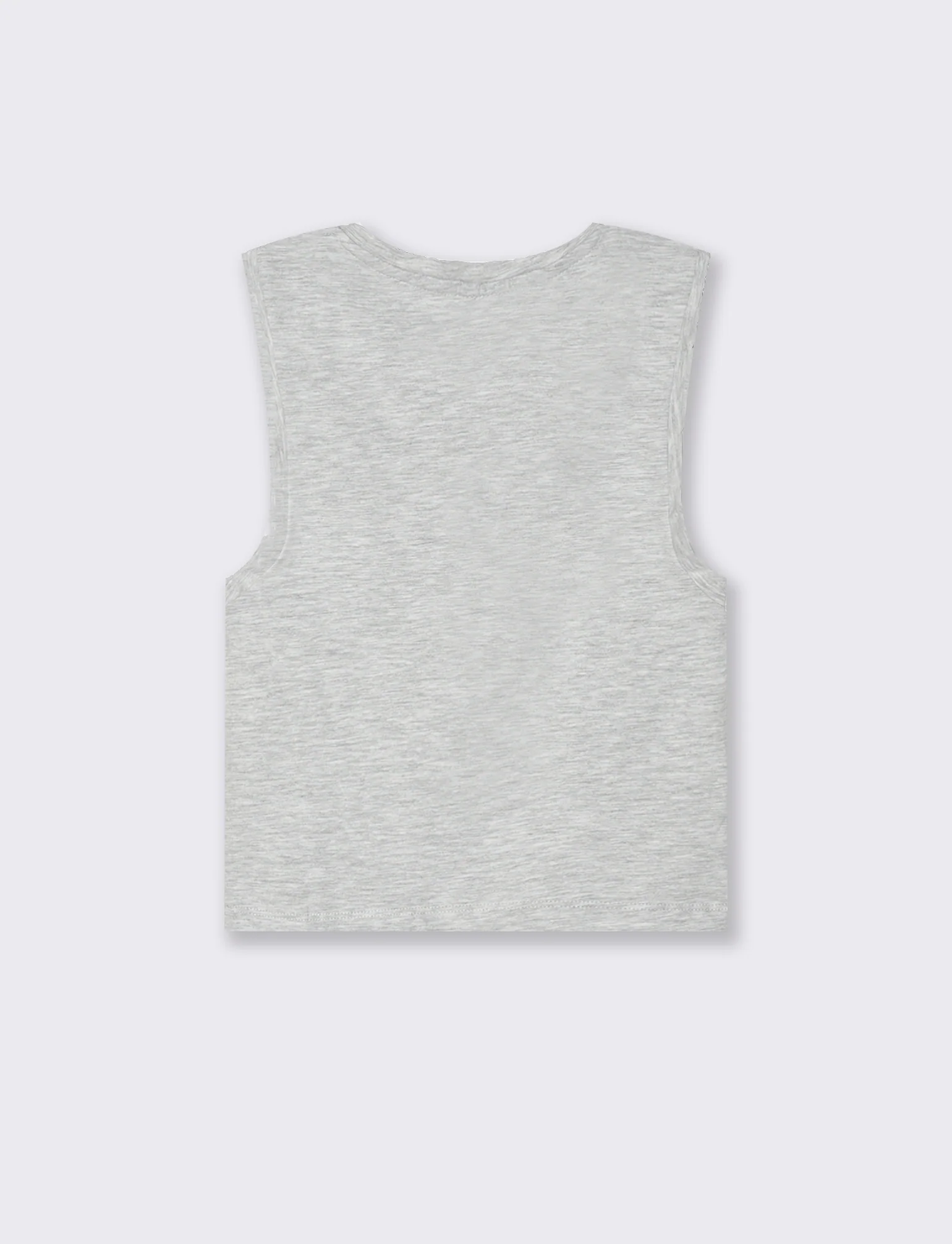 Top canottiera crop da donna - Grigio chiaro - Image 5
