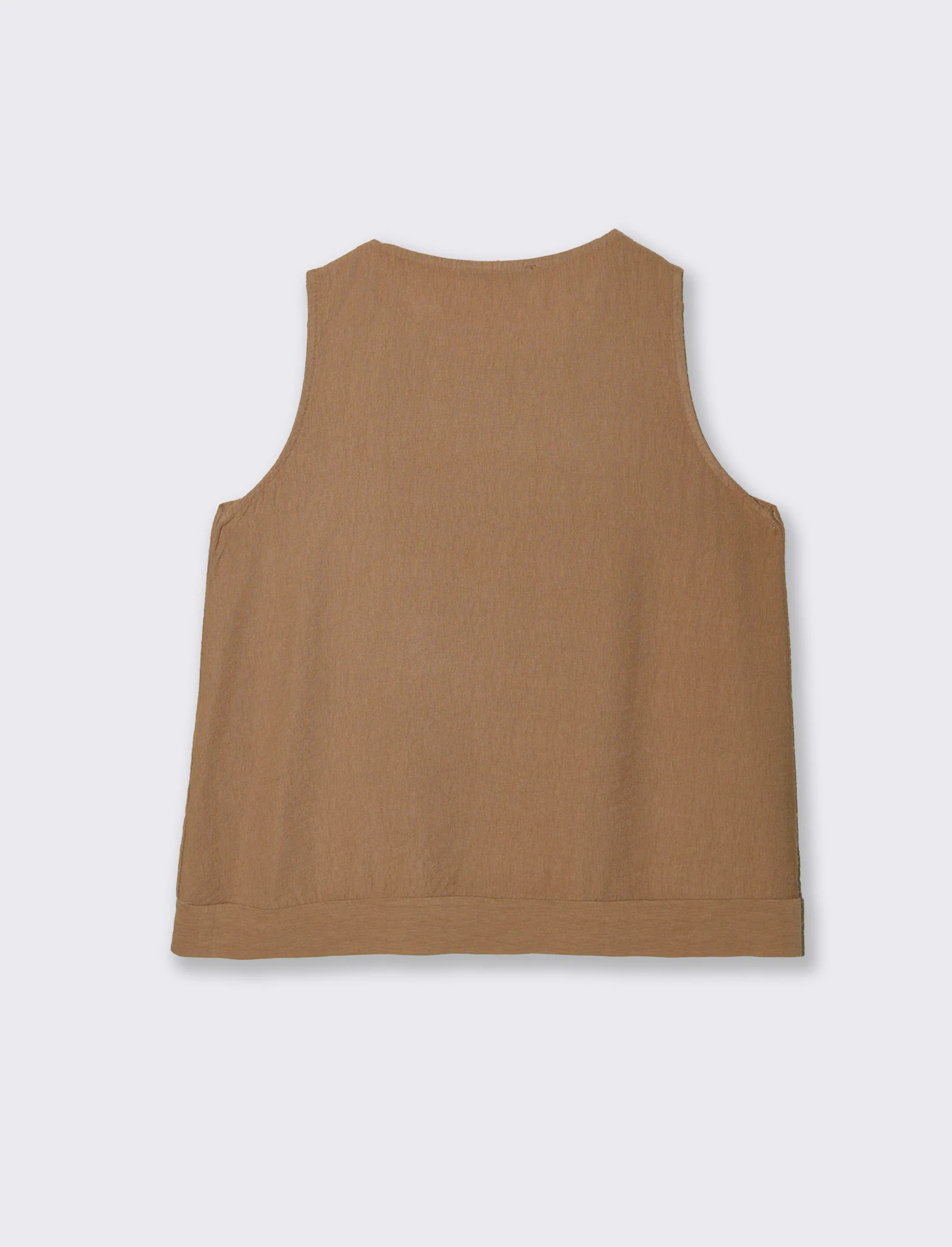 Top con collana - Cammello - Image 4