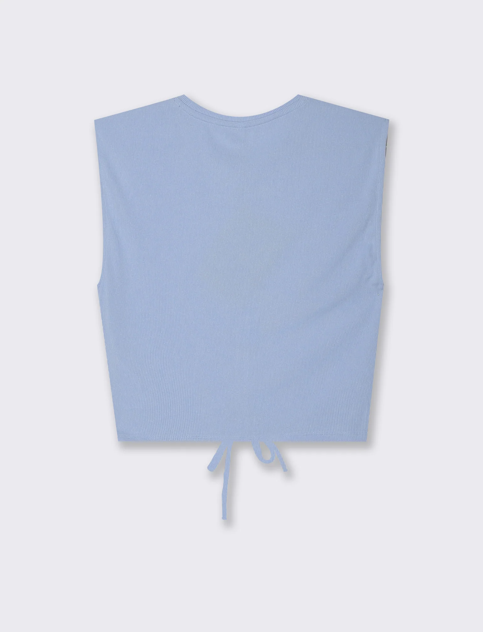 Top con coulisse da donna - Blu chiaro - Image 2