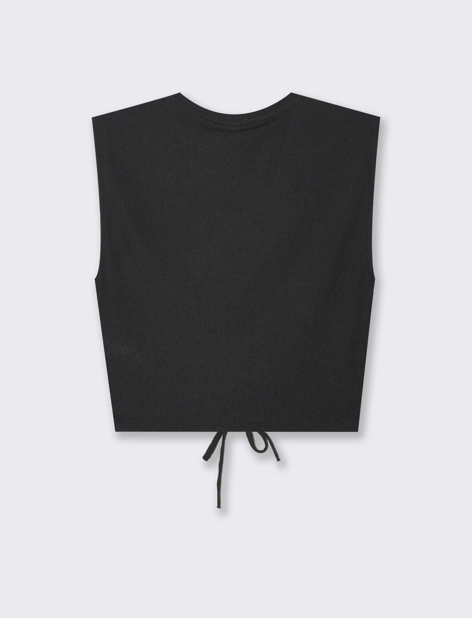 Top con coulisse da donna - Nero - Image 2