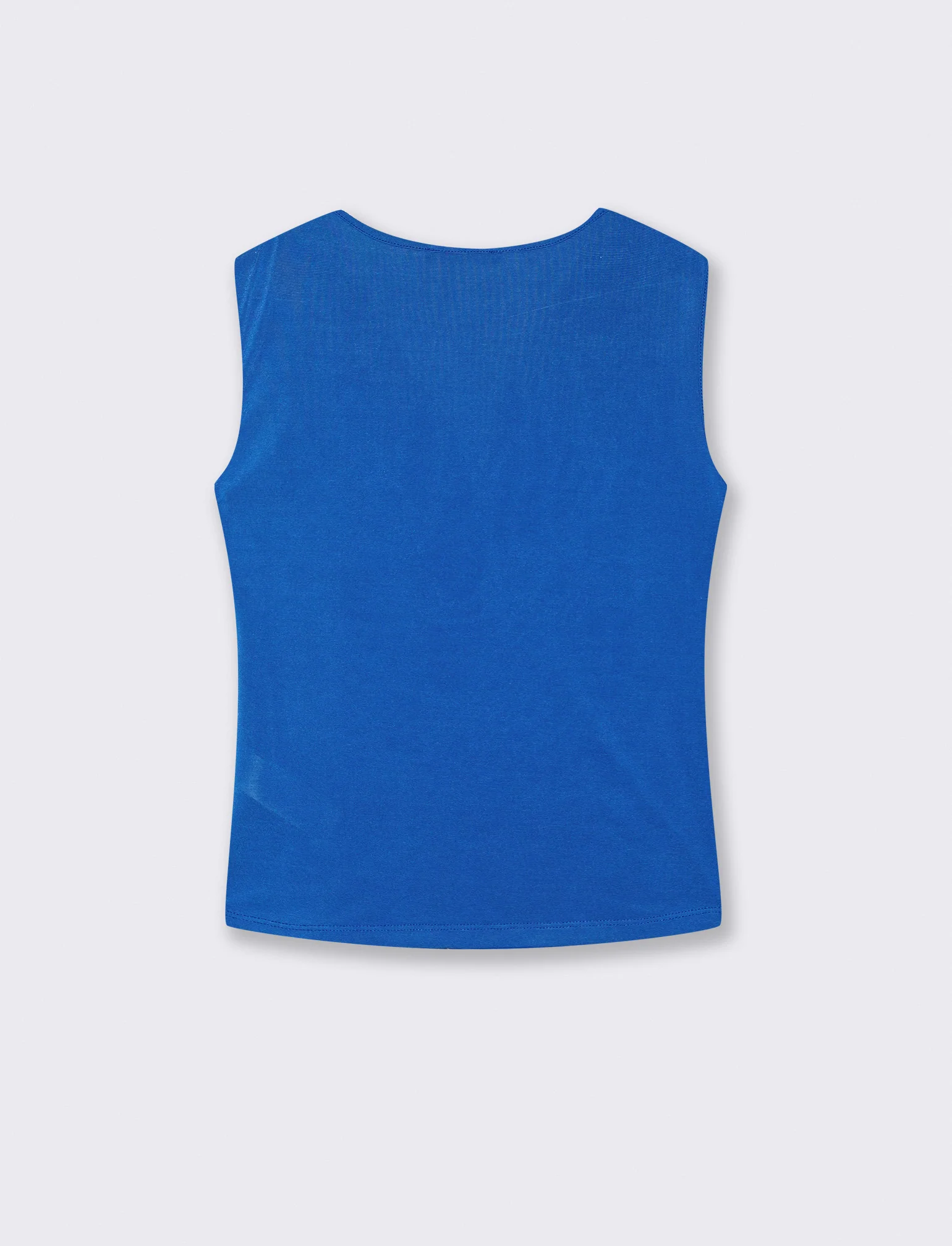 Top con davanti stampato - Blu - Image 2