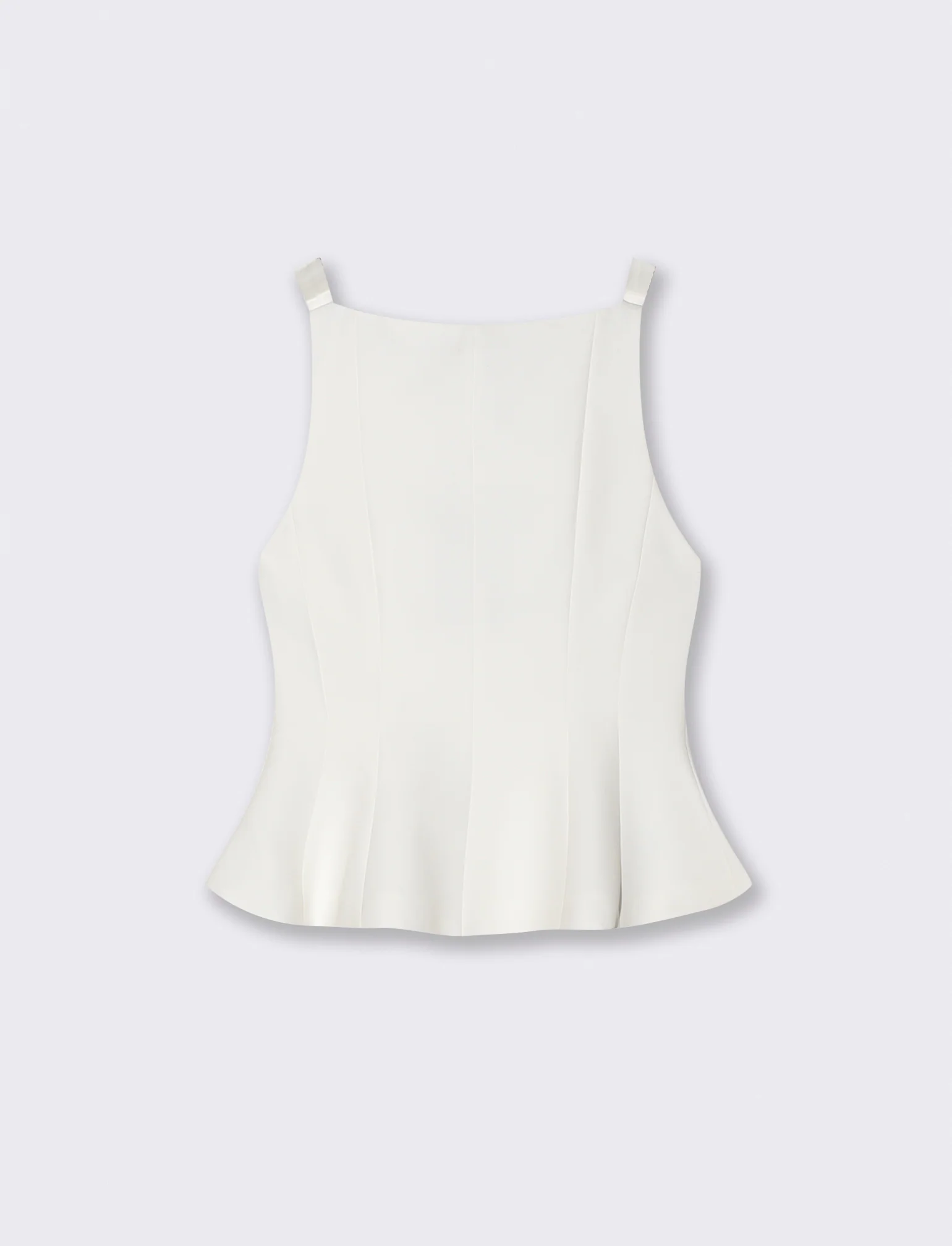 Top con fiocchi sulle spalle per donne - Bianco latte - Image 2