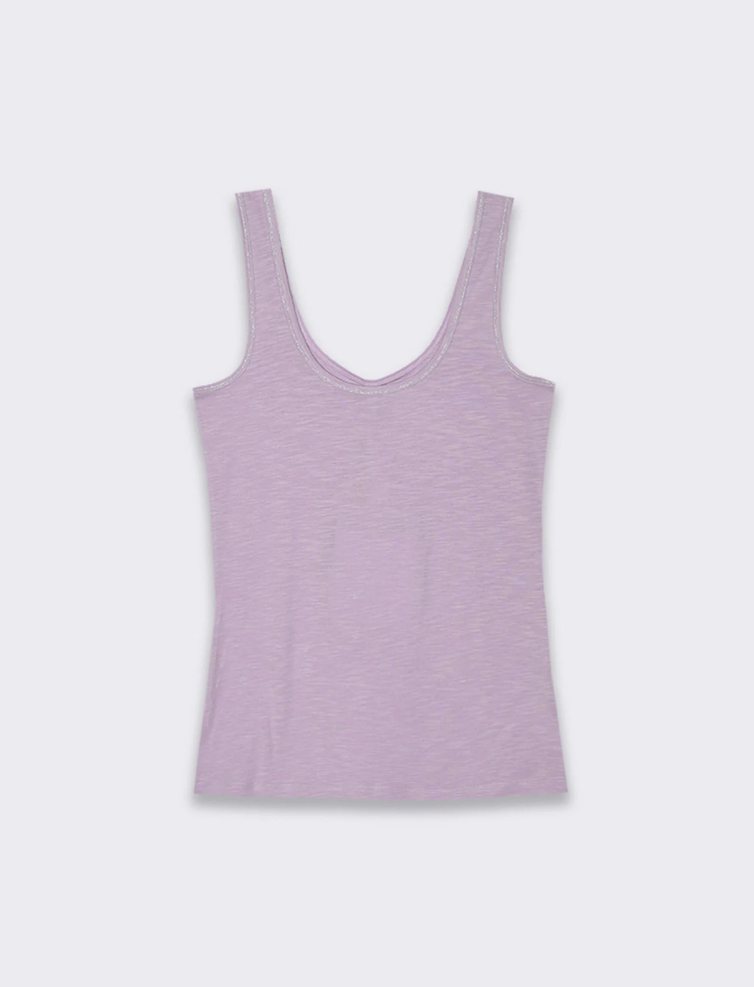 Top con passamaneria da donna - Viola glicine