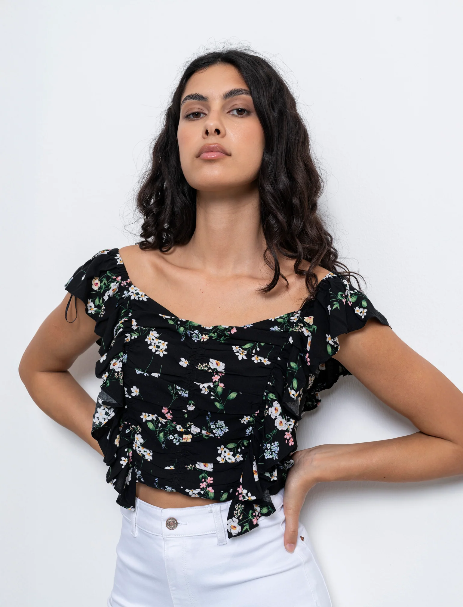 Top con rouches da donna - var 1 - Image 3