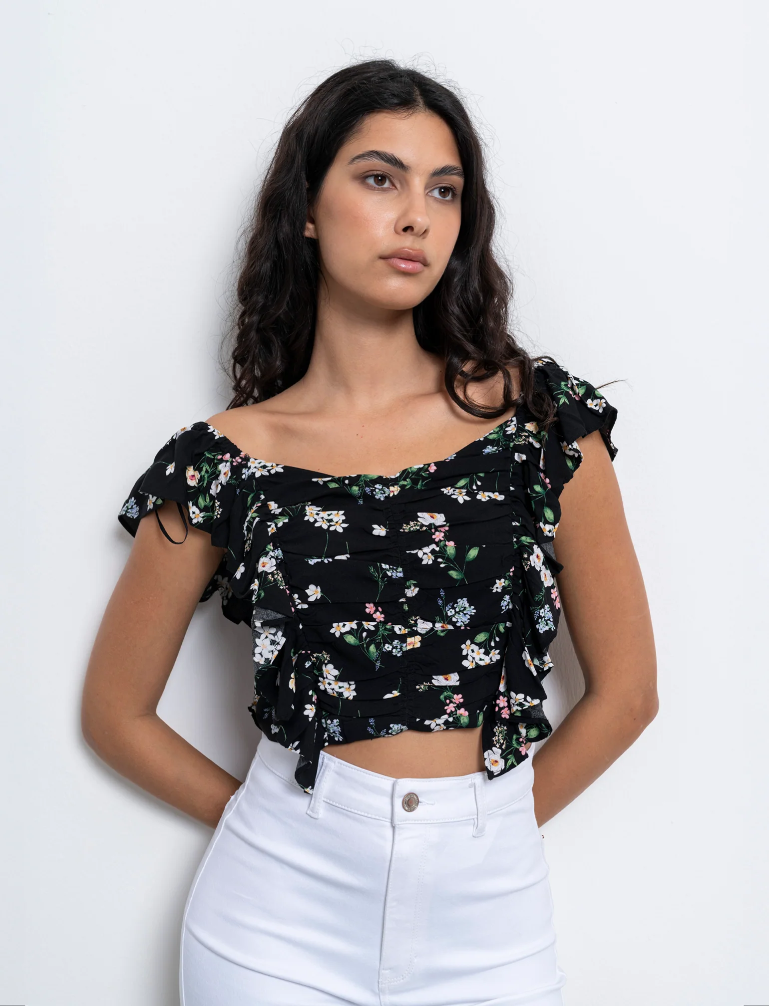 Top con rouches da donna - var 1 - Image 4