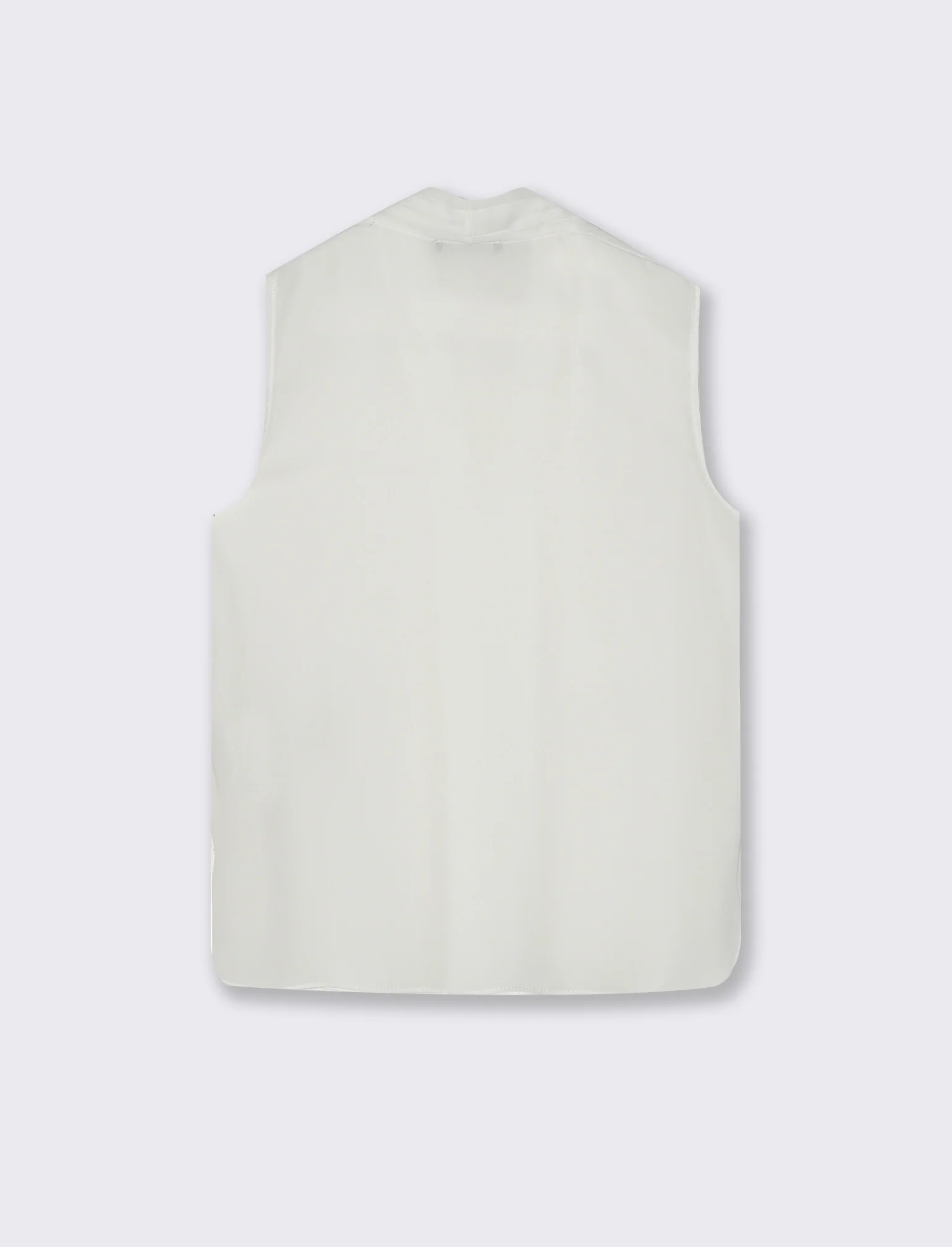 Top con scollo a V - Bianco latte
