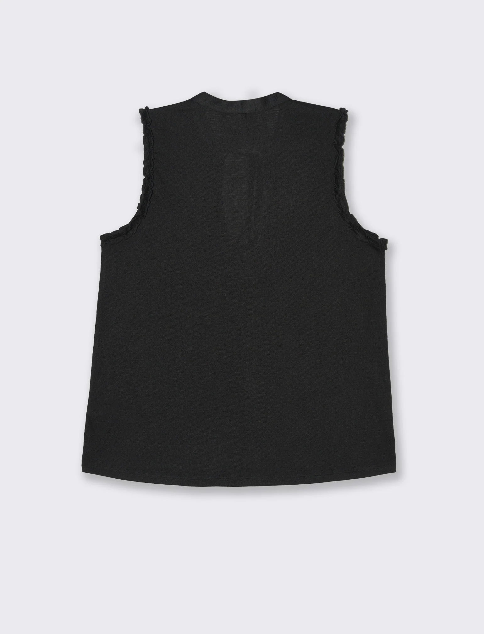 Top con scollo a V da donna - Nero - Image 2