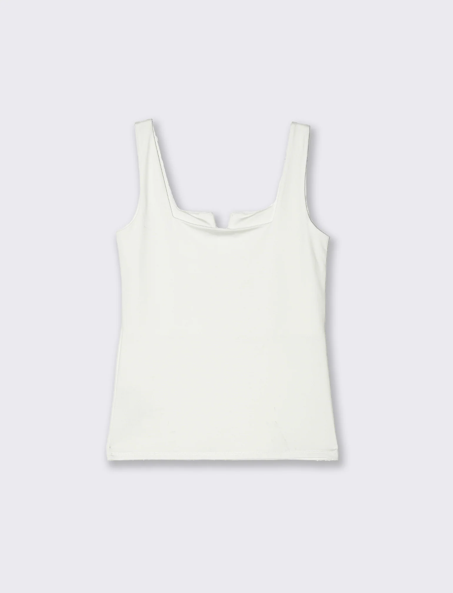 Top con spallina larga da donna - Bianco latte - Image 2
