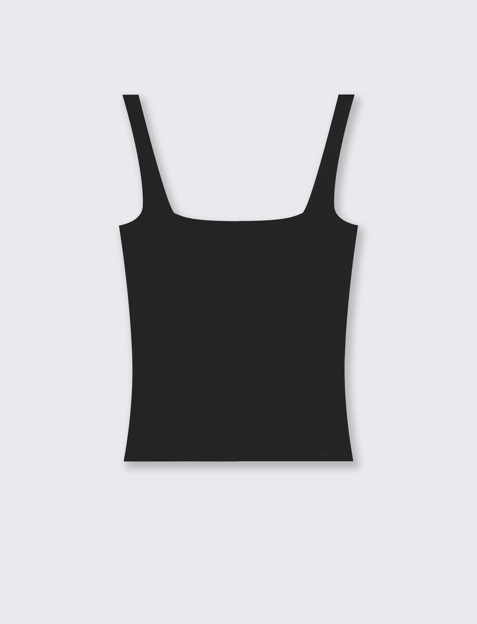 Top con spallina larga e scollo V cut-out - Nero