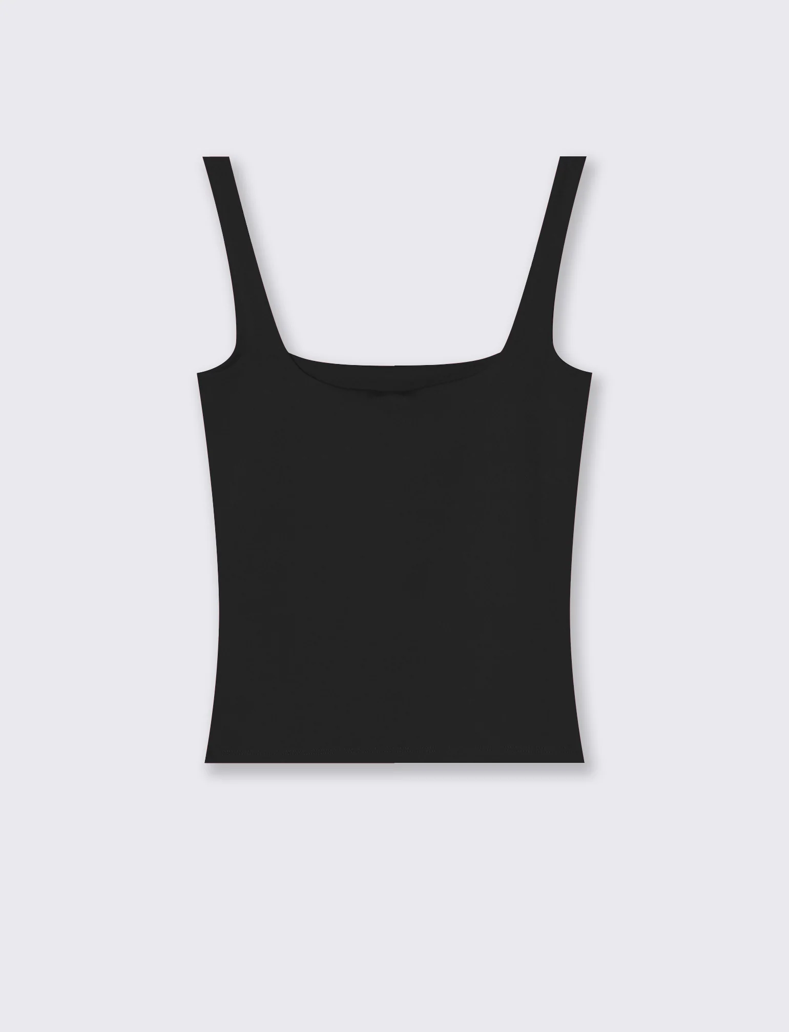 Top con spallina larga e scollo V cut-out - Nero - Image 2