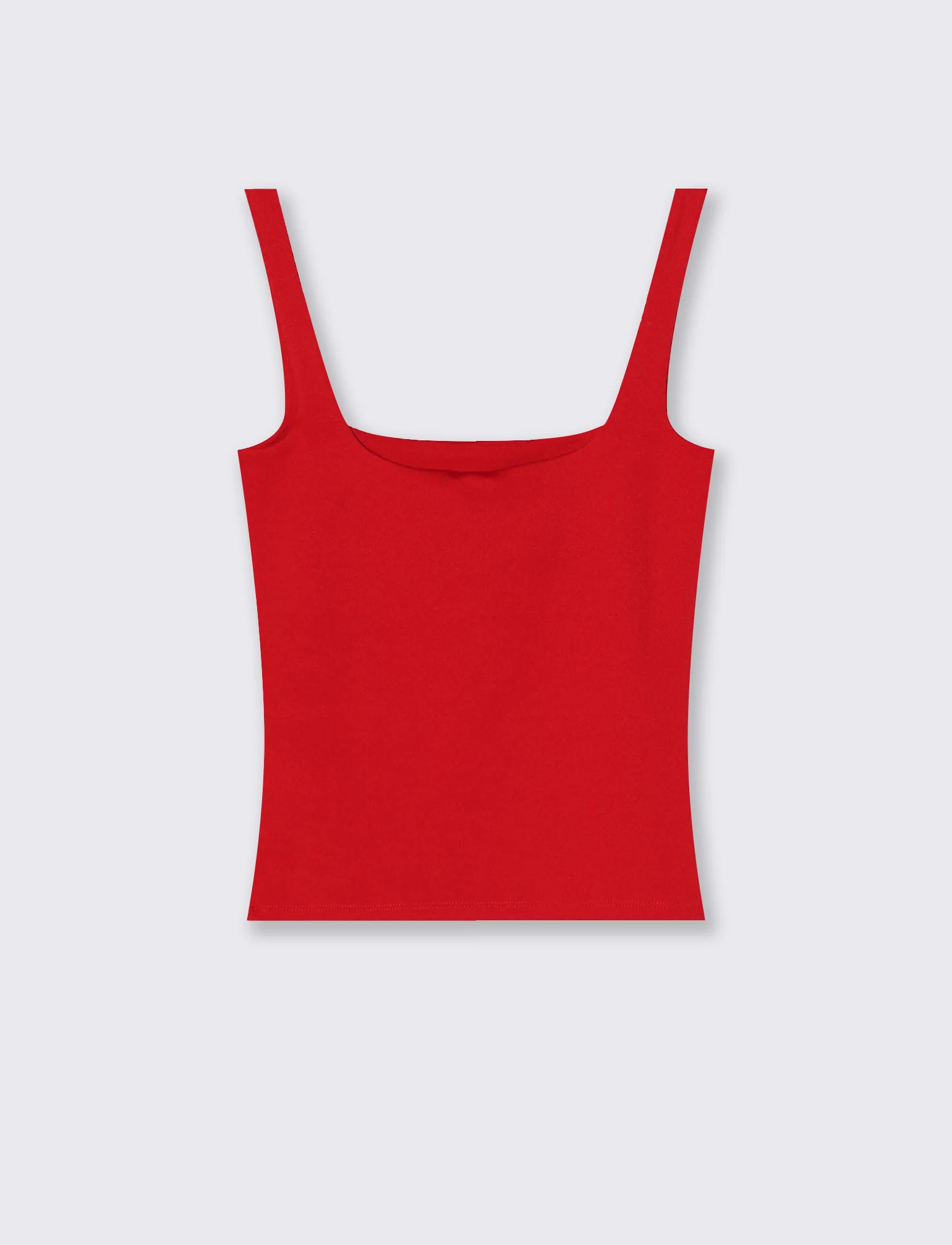 Top con spallina larga e scollo V cut-out - Rosso - Image 2