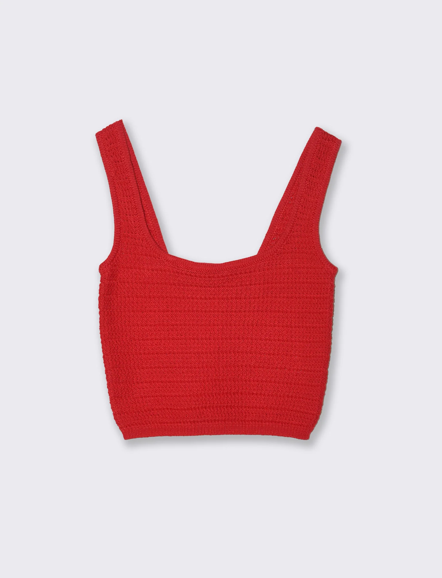 Top crochet da donna - Rosso scarlatto - Image 2