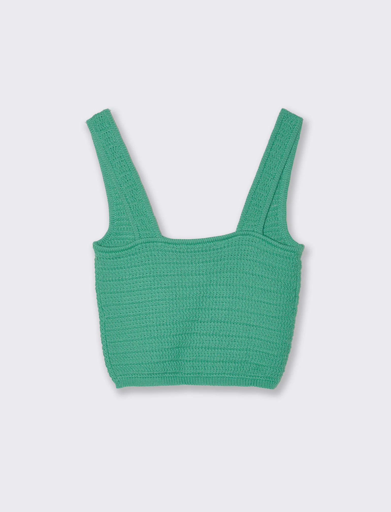 Top crochet da donna - Verde smeraldo - Image 2
