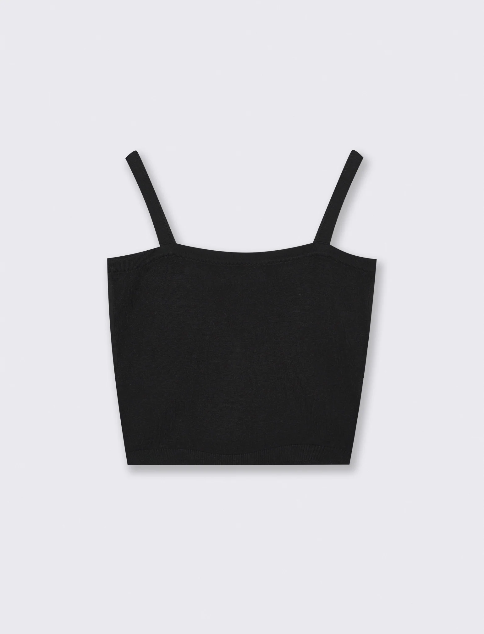 Top elegante in maglia con balze e bottoni - Nero - Image 2